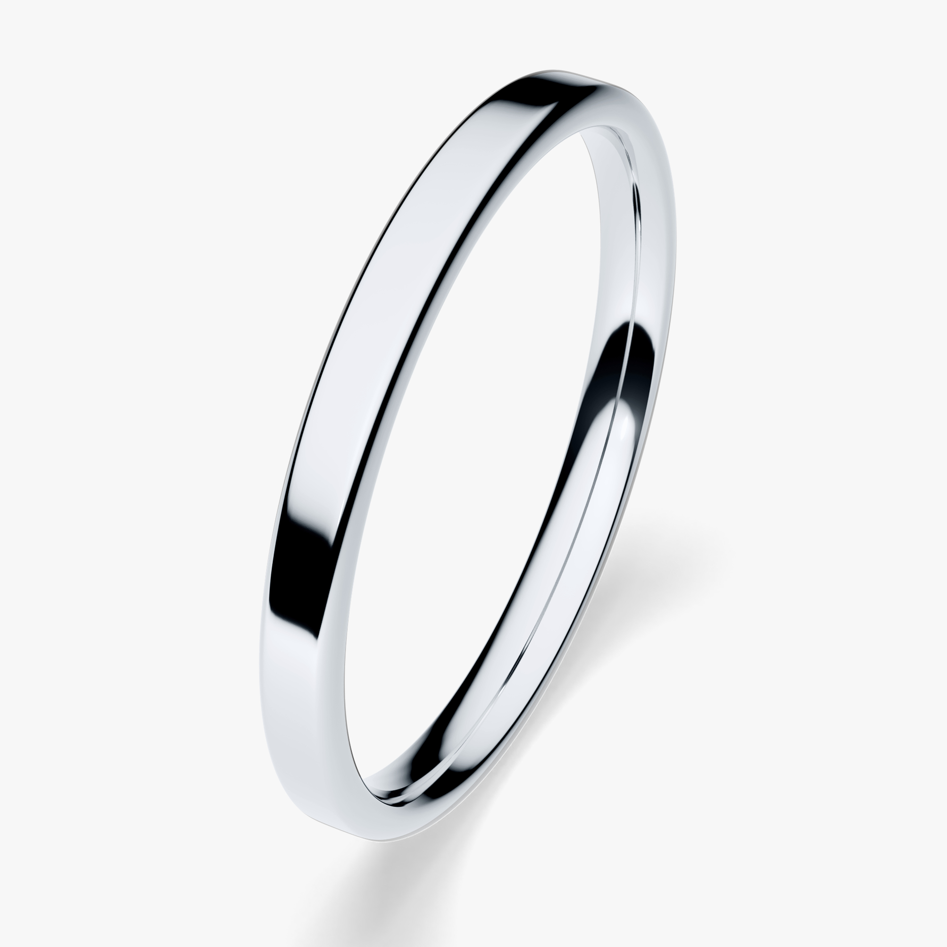 Obrączka ślubna Urban z białego złota 2mm