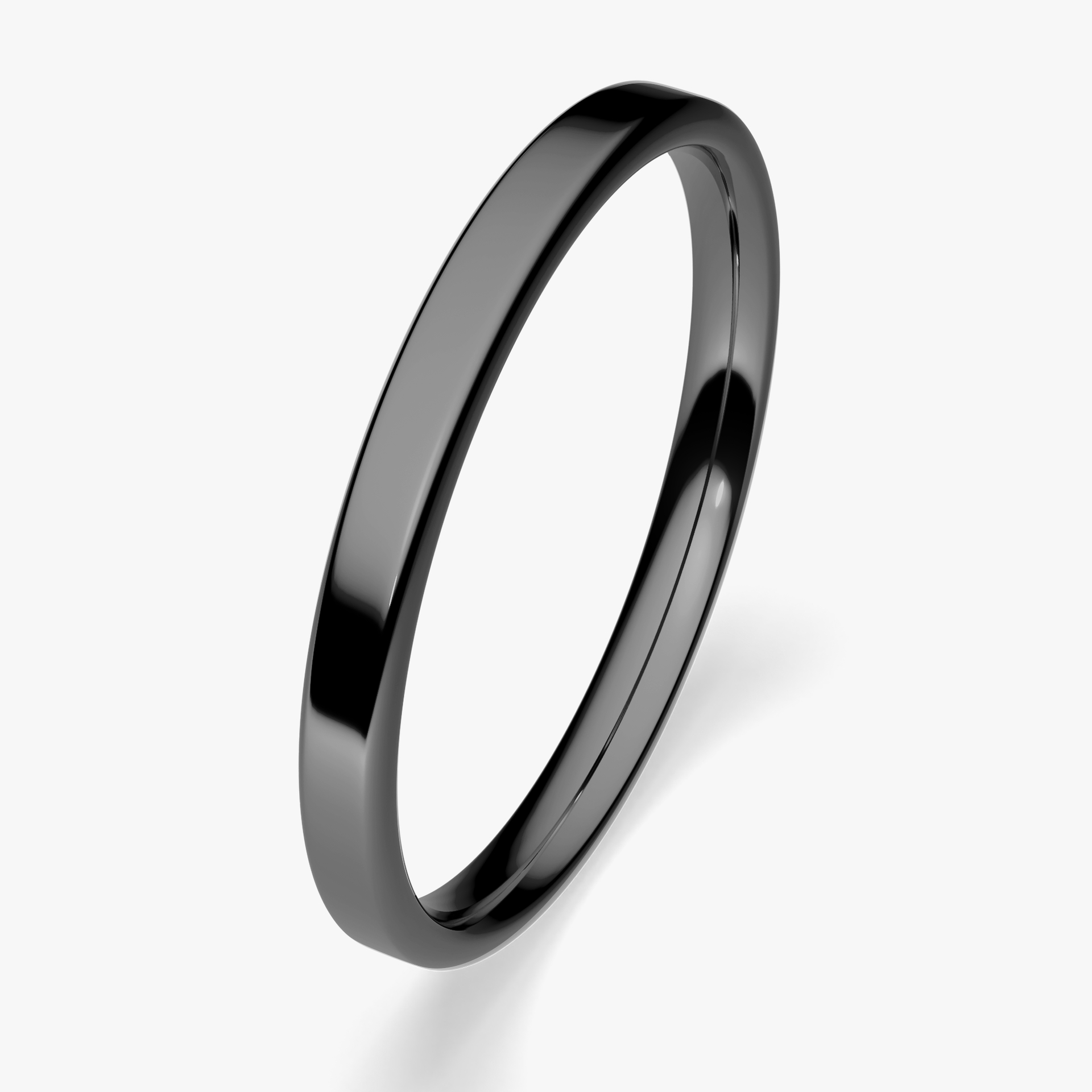 Obrączka ślubna Urban z czarnego złota 2mm