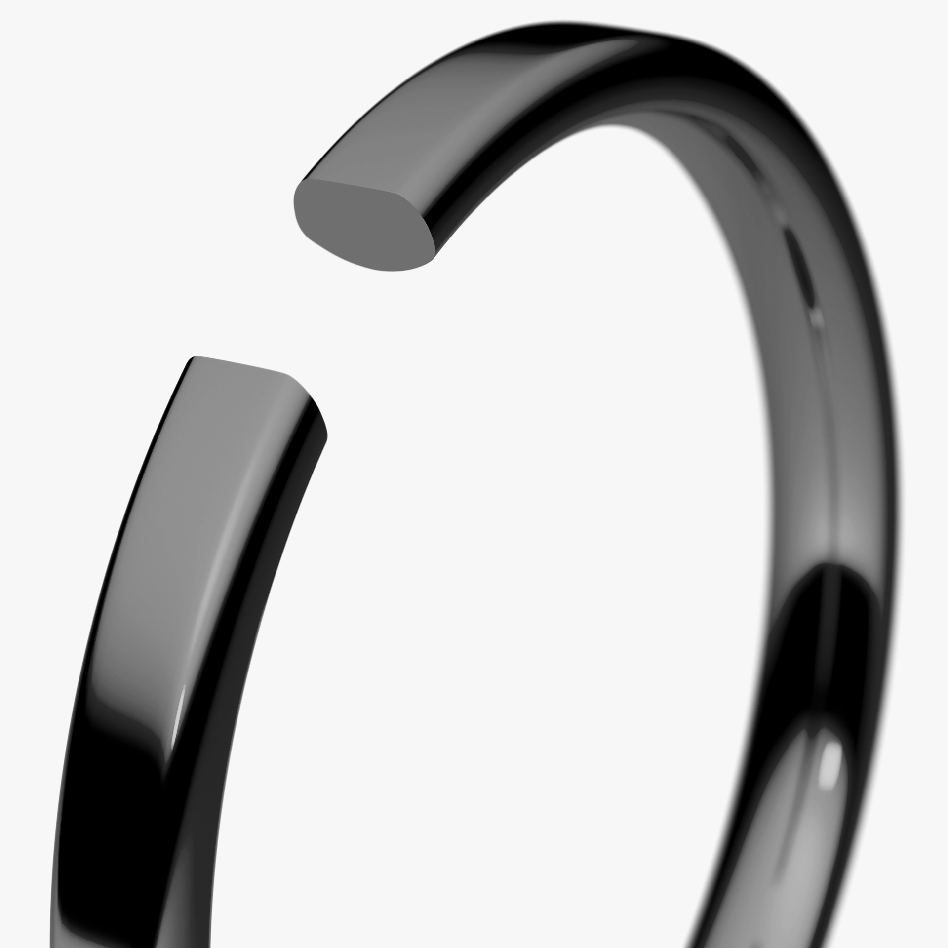 Obrączka ślubna Urban z czarnego złota 2mm