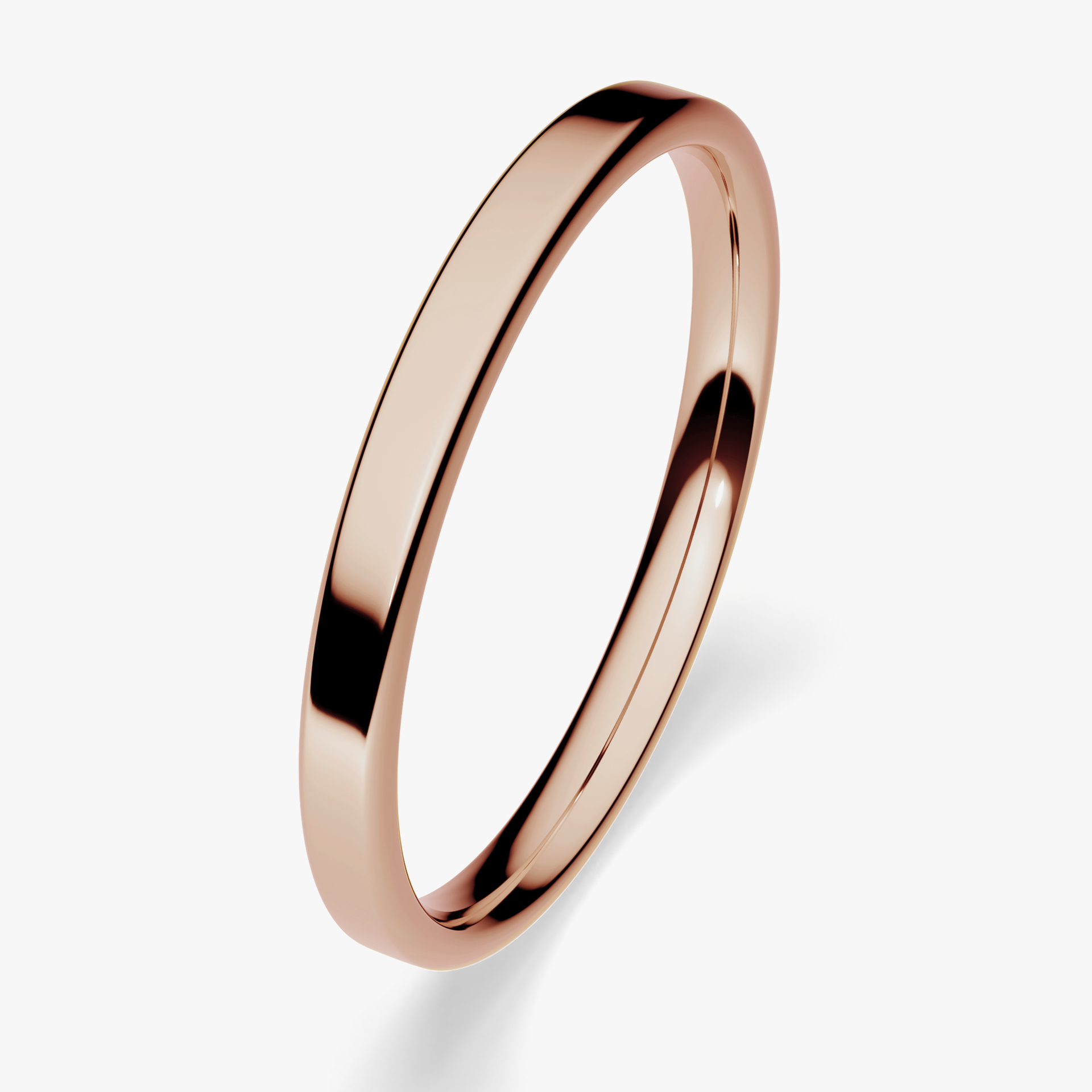 Obrączka ślubna Urban z różowego złota 2mm