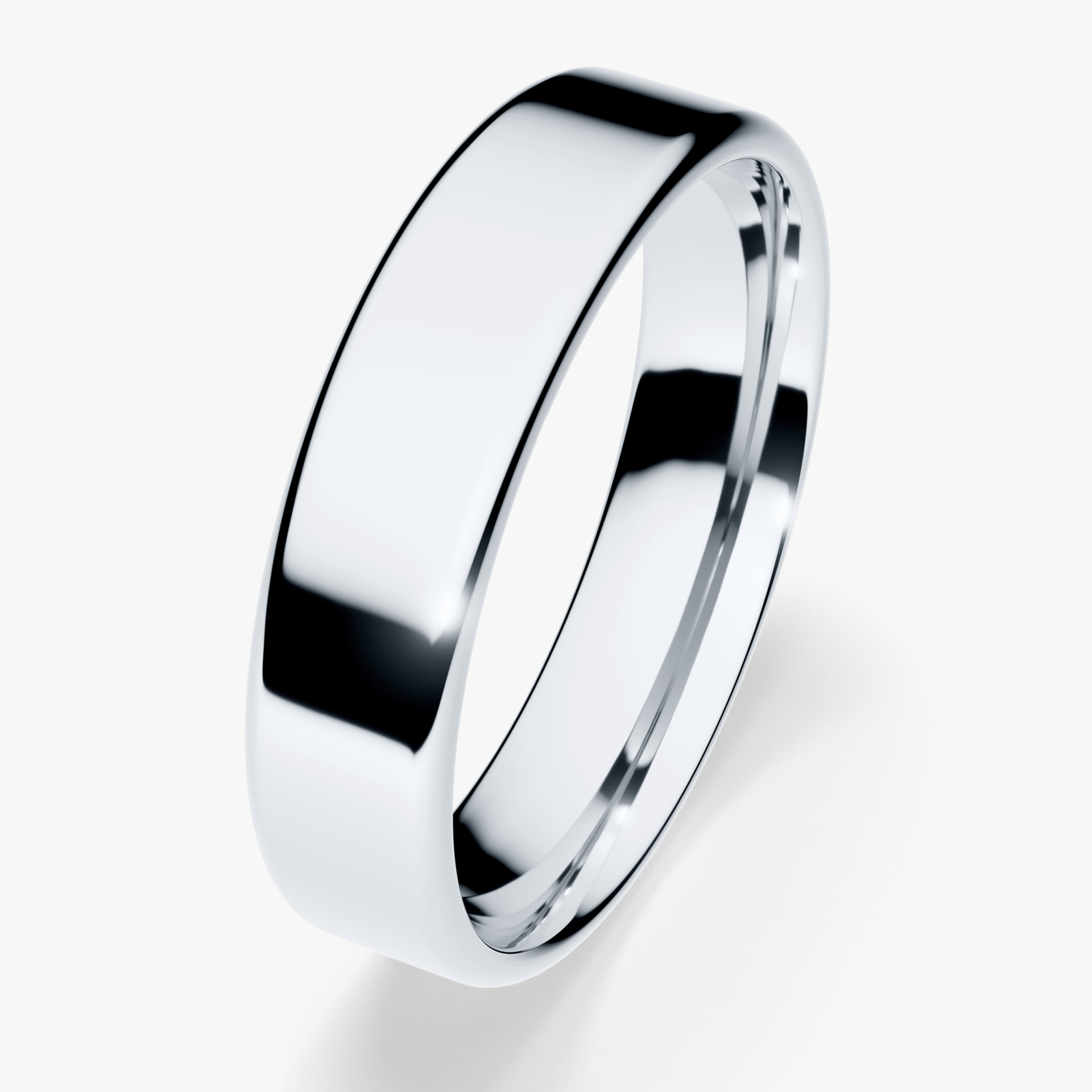 Obrączka ślubna Urban z białego złota 4,5mm