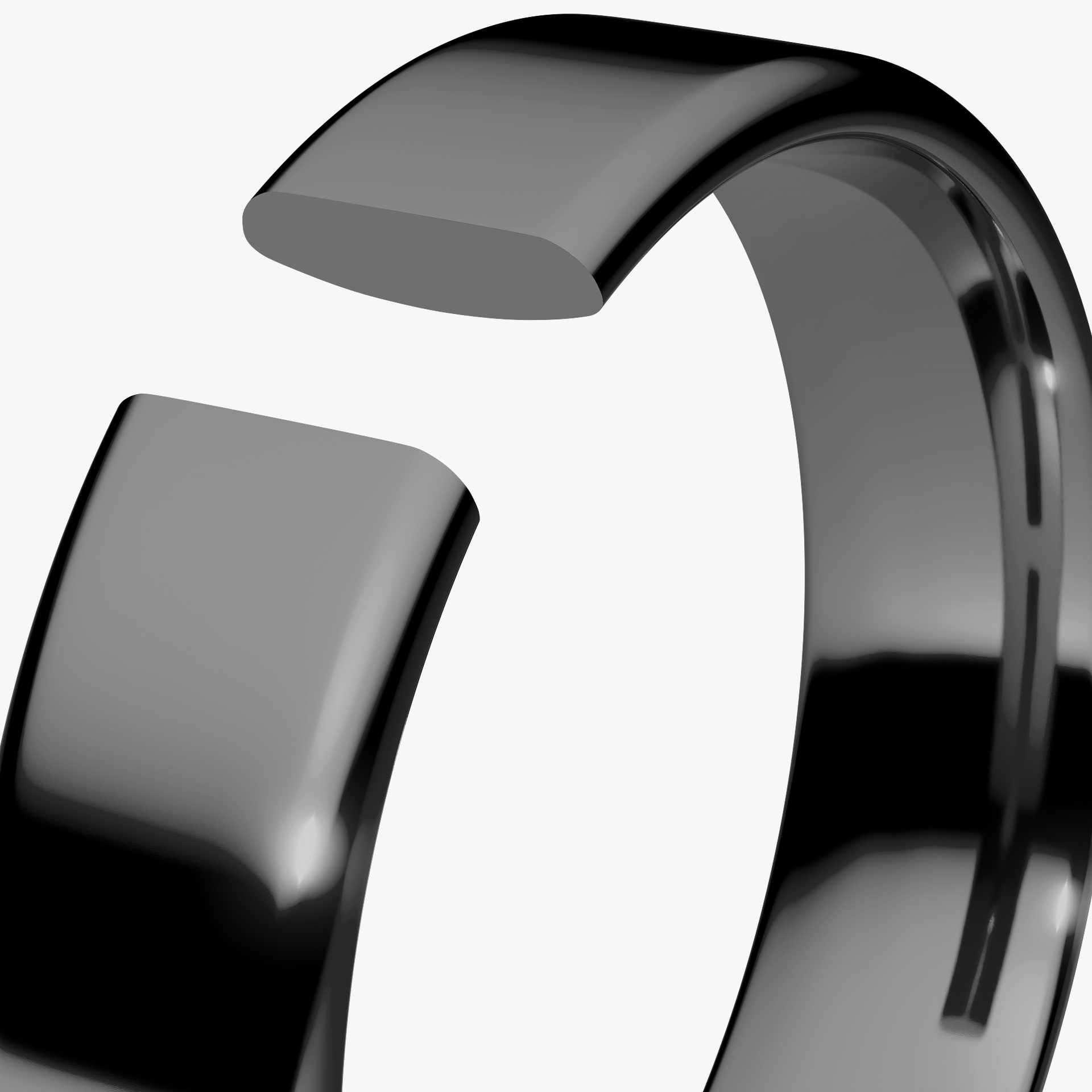 Obrączka ślubna Urban z czarnego złota 4,5mm