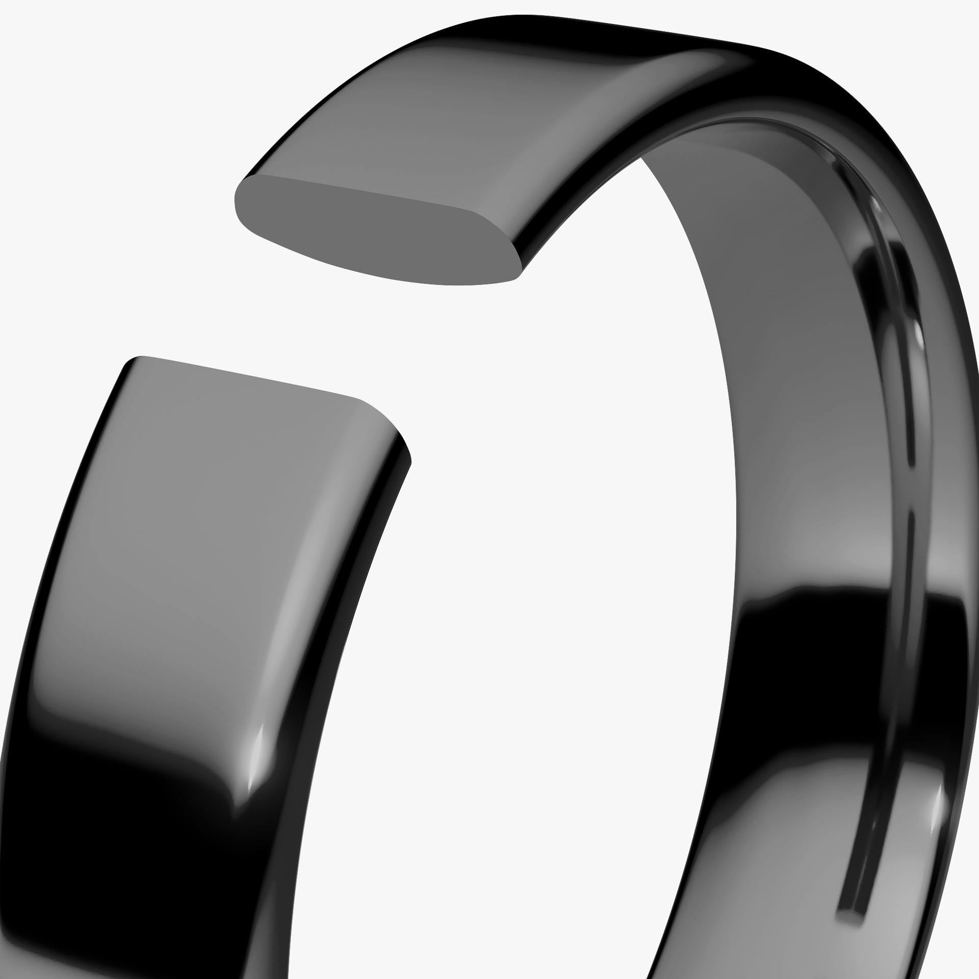 Obrączka ślubna Urban z czarnego złota 4mm