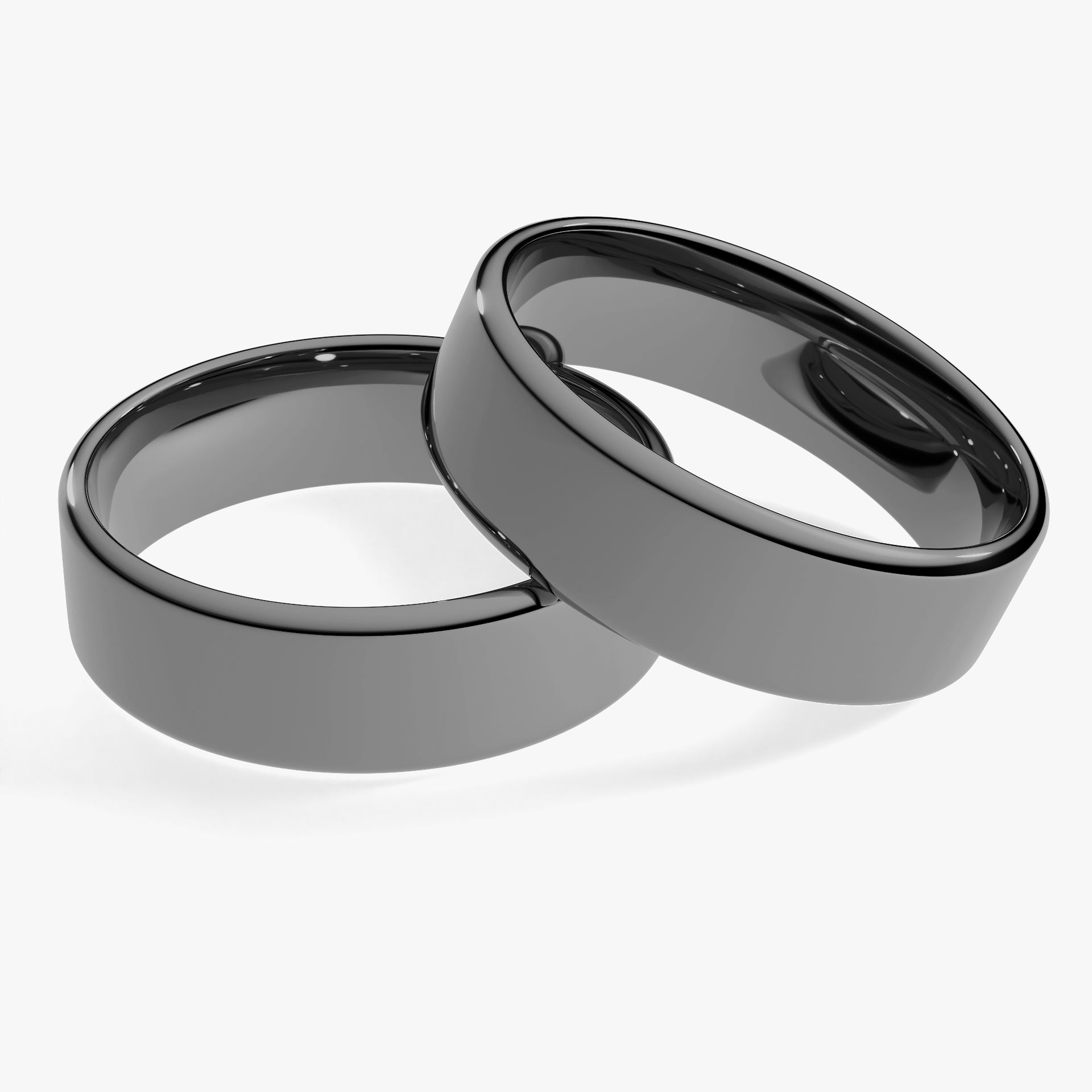 Obraczka slubna polokragle urban 5 5 mm z czarnego zlota 04