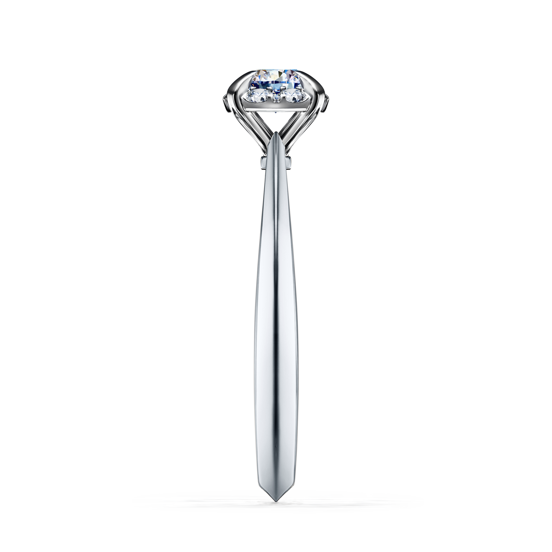 Pierścionek zaręczynowy My Beauty z białego złota z diamentem laboratoryjnym 0,33CT