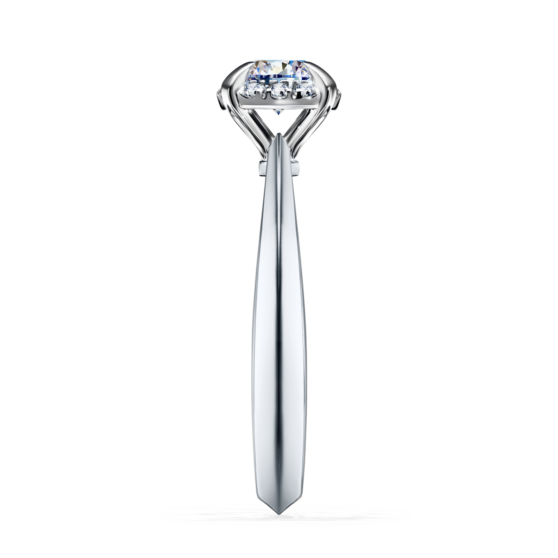Pierścionek zaręczynowy My Beauty z białego złota z diamentem laboratoryjnym 0,62CT