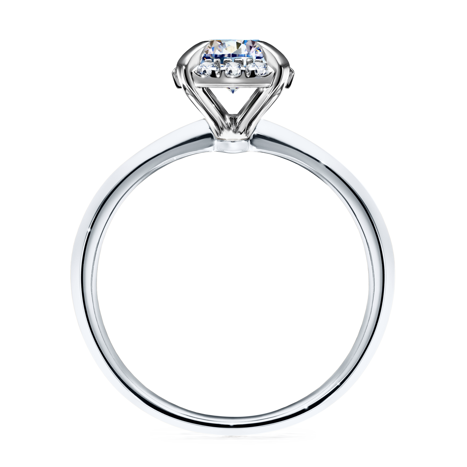 Pierścionek zaręczynowy My Beauty z białego złota z diamentem naturalnym 0,98CT