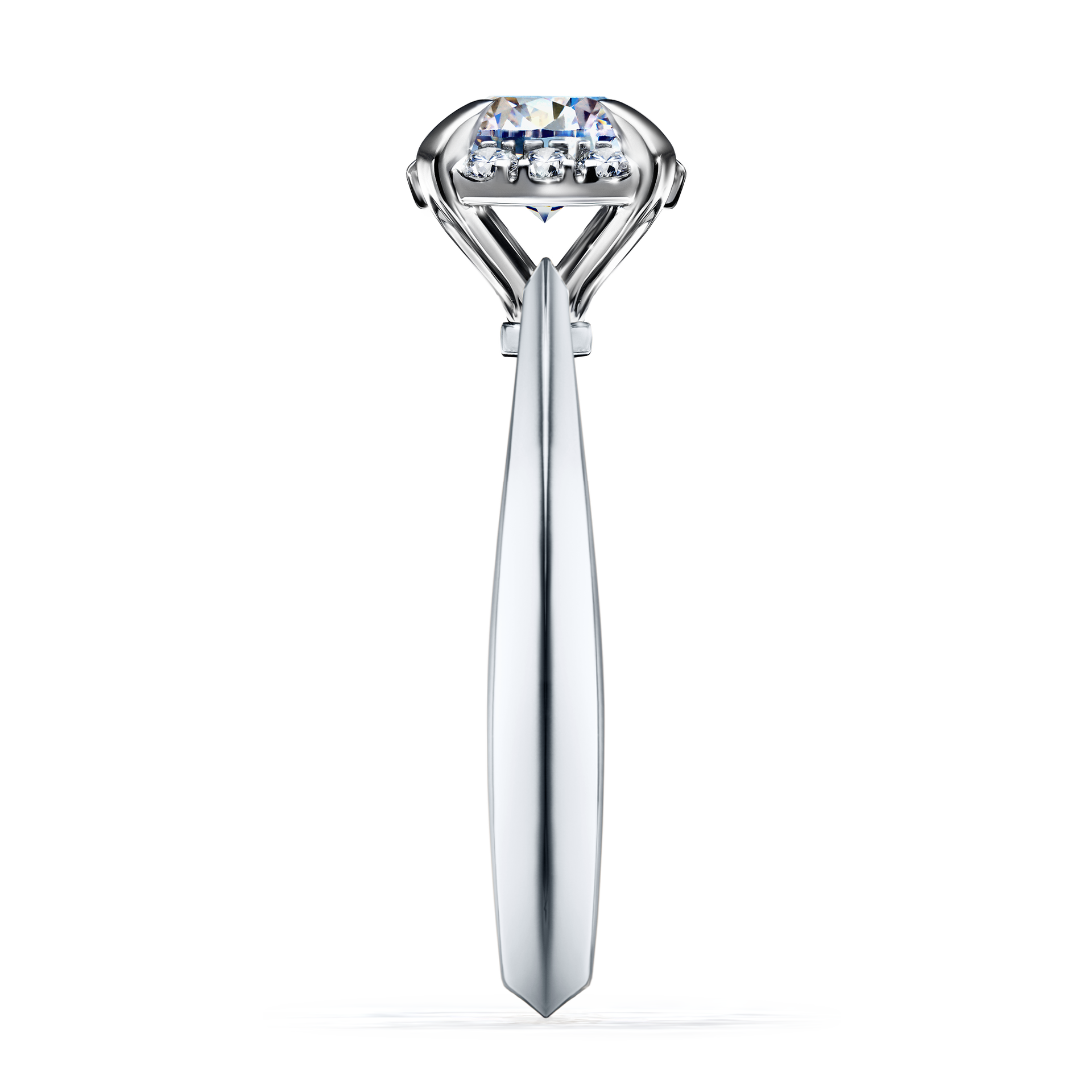 Pierścionek zaręczynowy My Beauty z białego złota z diamentem naturalnym 0,98CT