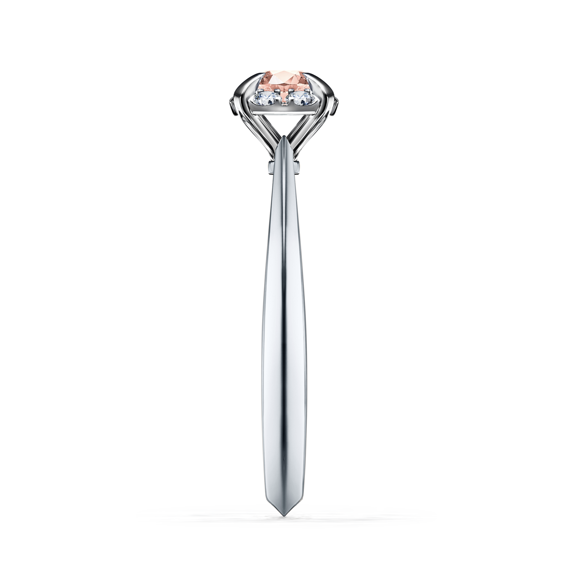 Pierścionek zaręczynowy My Beauty z białego złota z morganitem 0,33CT