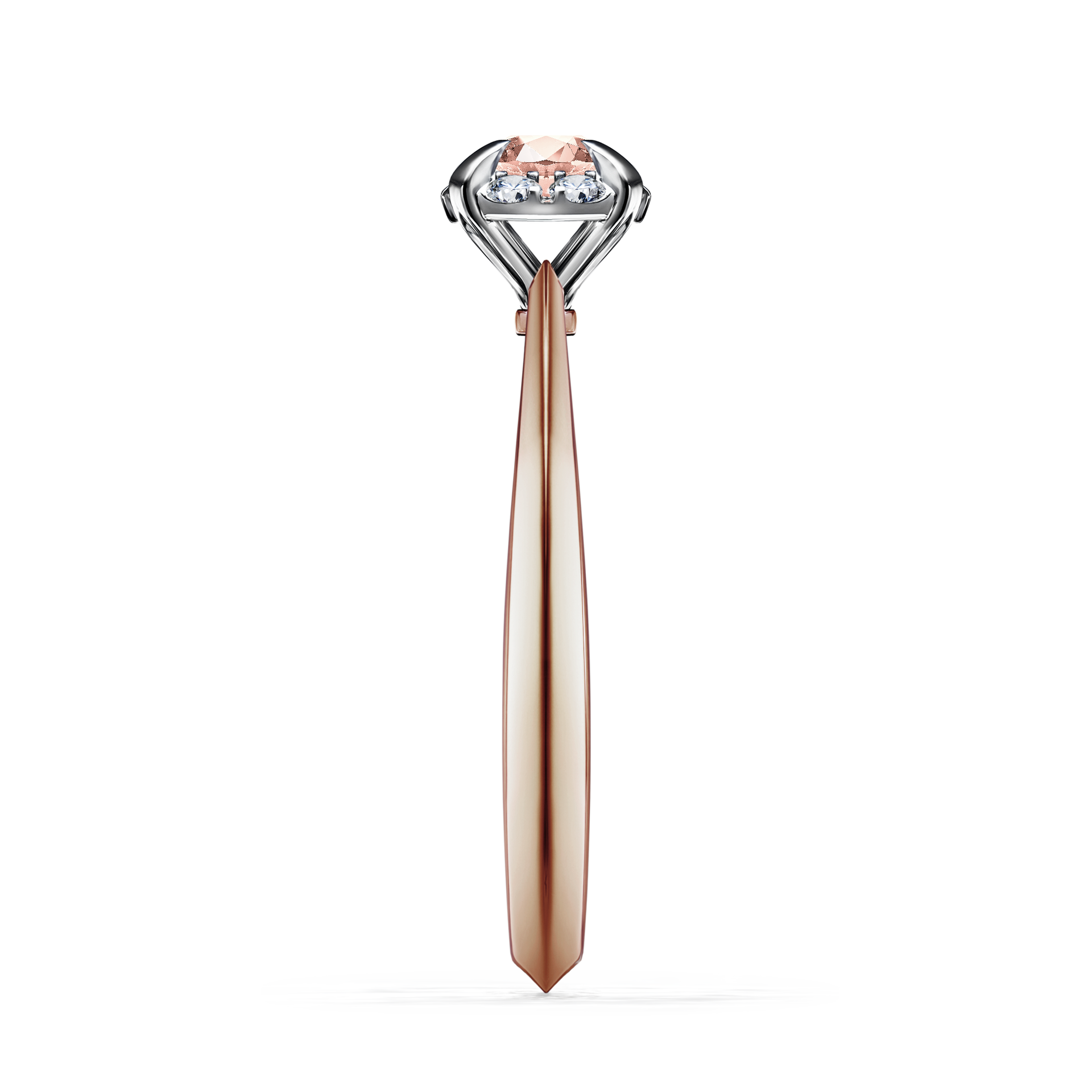 Pierścionek zaręczynowy My Beauty z różowego złota z morganitem 0,33CT