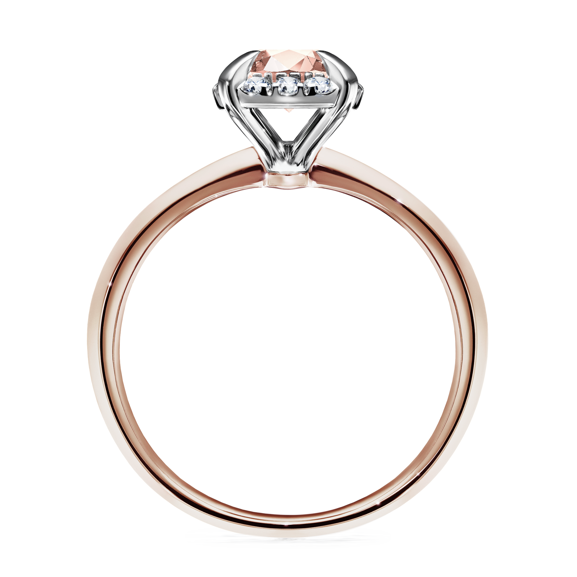 Pierścionek zaręczynowy My Beauty z różowego złota z morganitem 0,98CT
