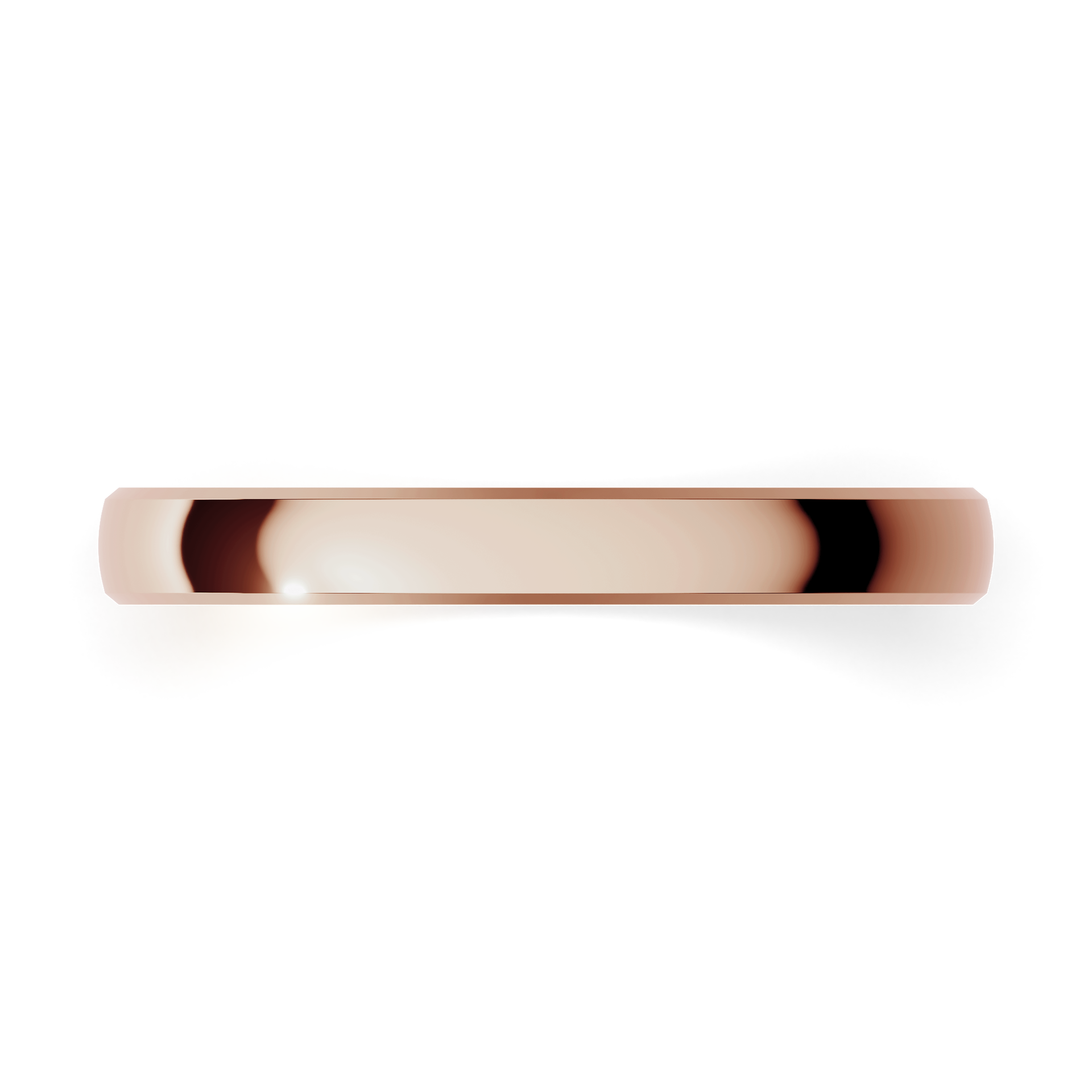 Obraczki slubne komfort 2 5 mm z rozowego zlota 04