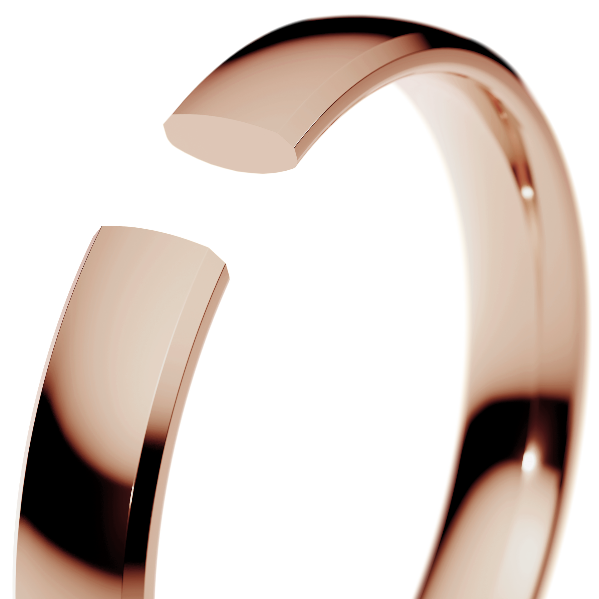 Obraczki slubne komfort 3 mm z rozowego zlota 05