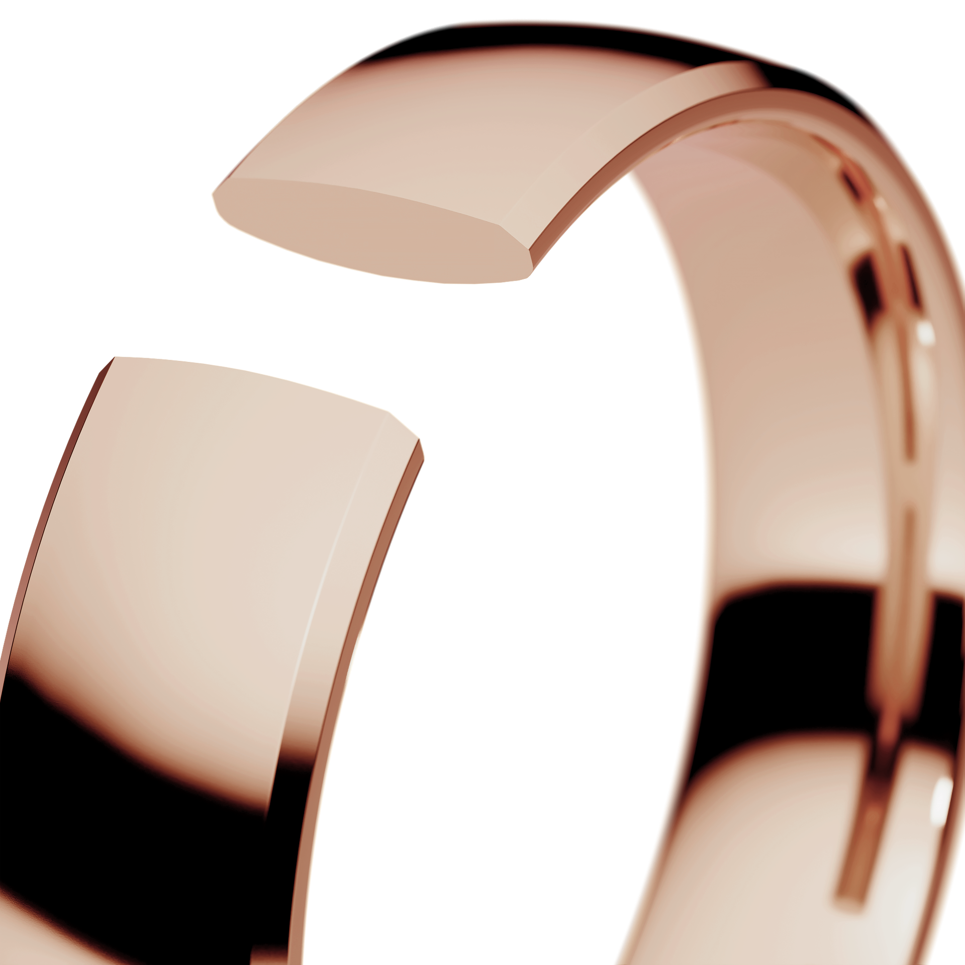 Obraczki slubne komfort 4 5 mm z rozowego zlota 05
