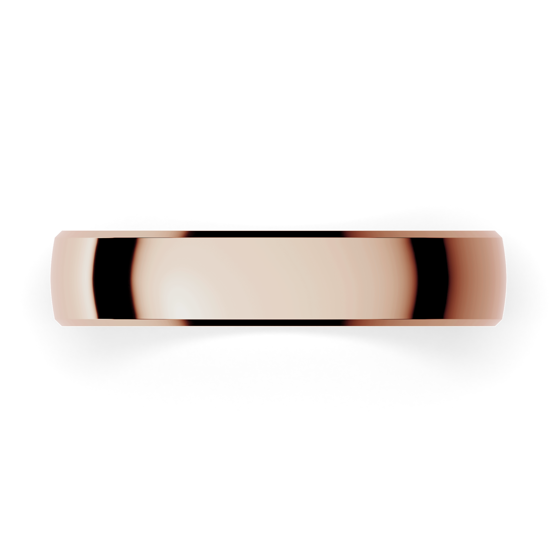 Obraczki slubne komfort 4 mm z rozowego zlota 04