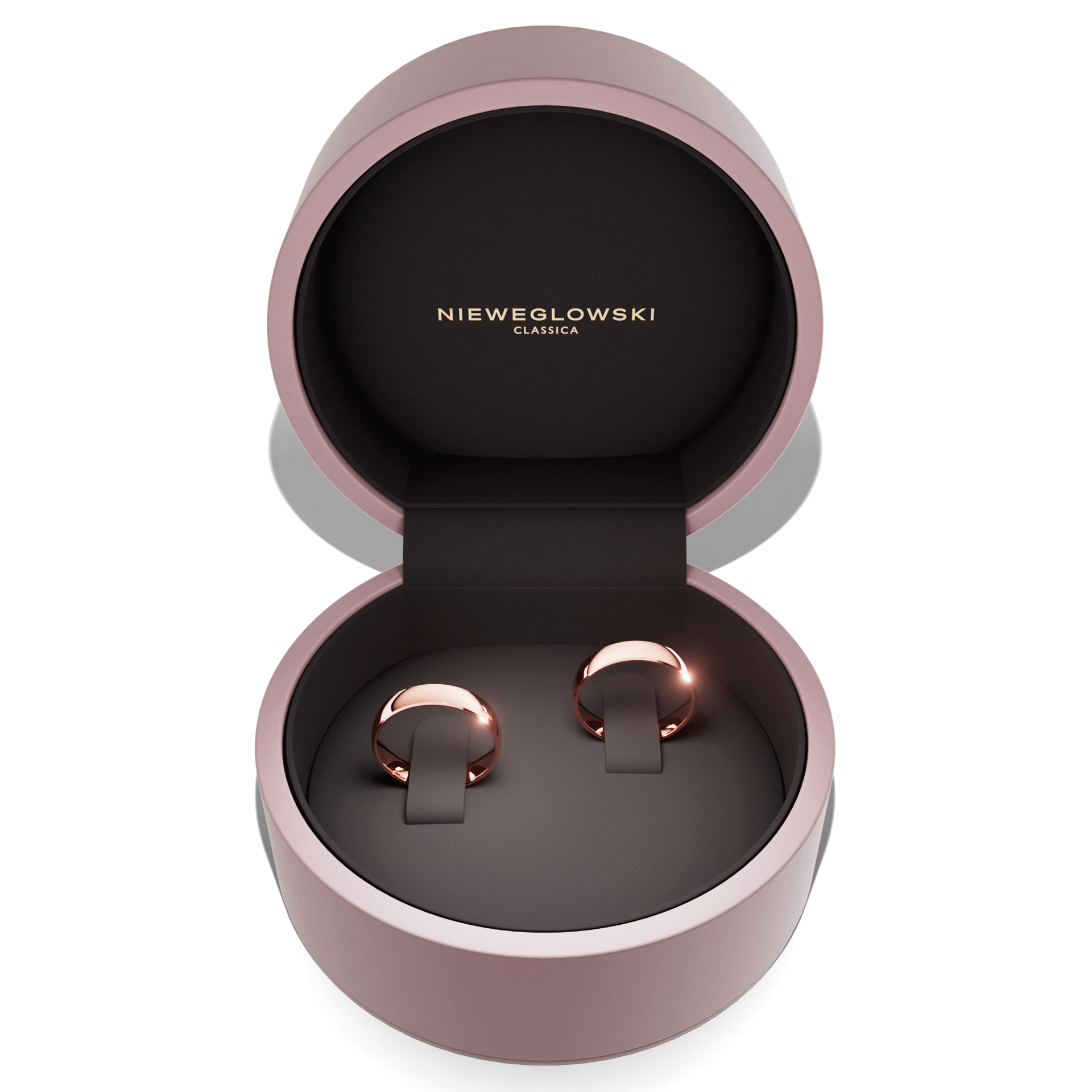 Obraczki slubne komfort 4 mm z rozowego zlota 06