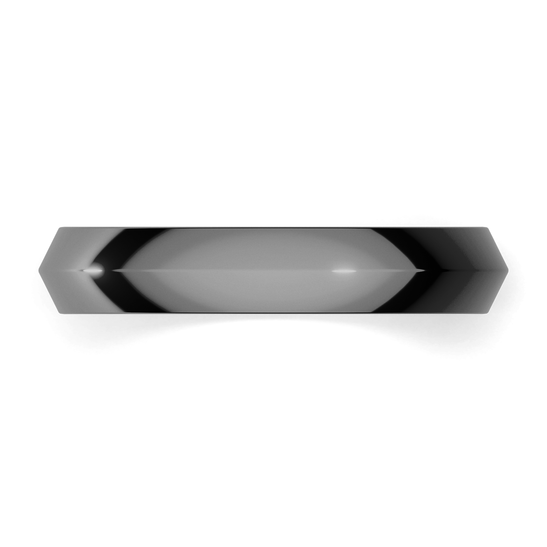 Obraczki slubne bevel 3 5 mm z czarnego zlota 04