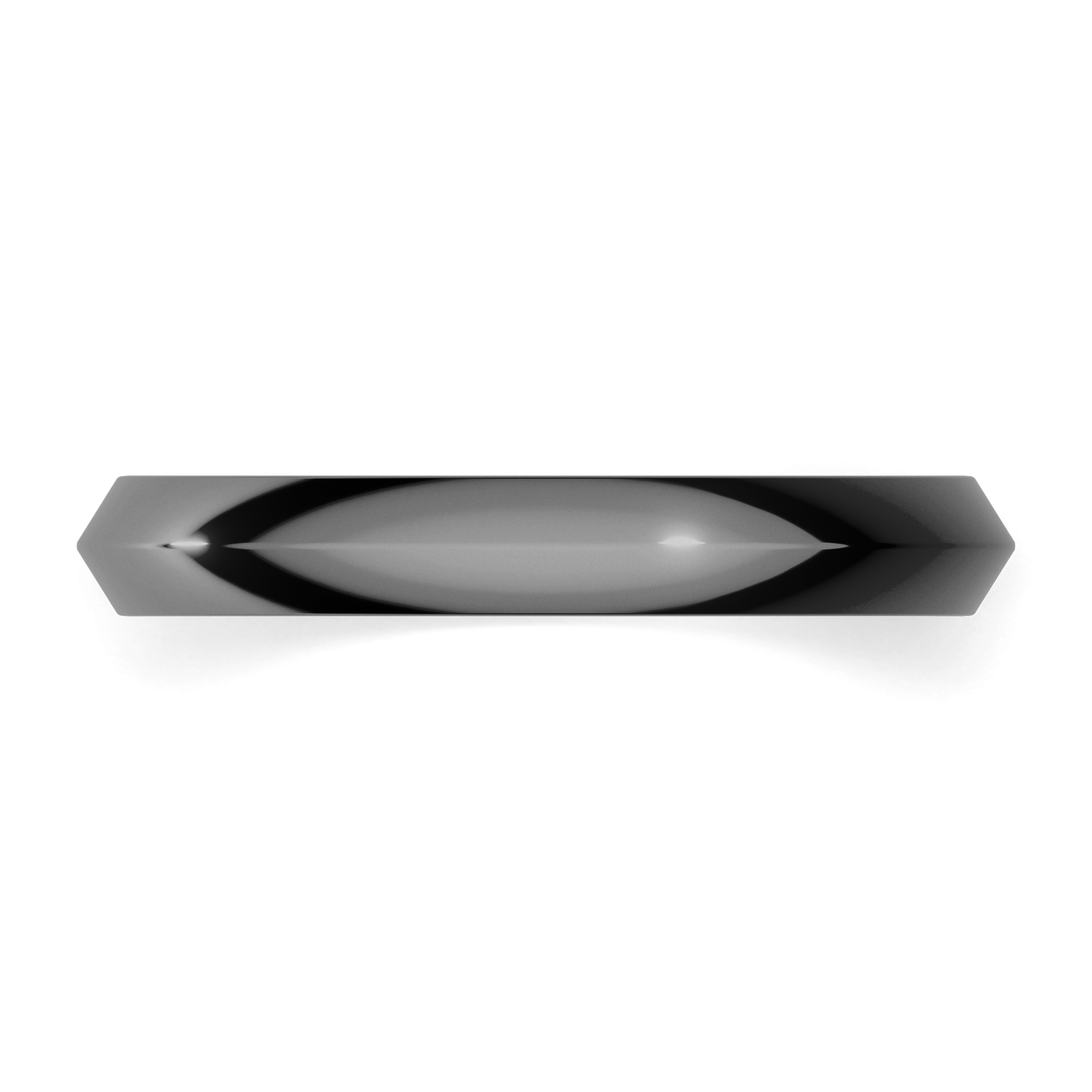 Obraczki slubne bevel 3 mm z czarnego zlota 04