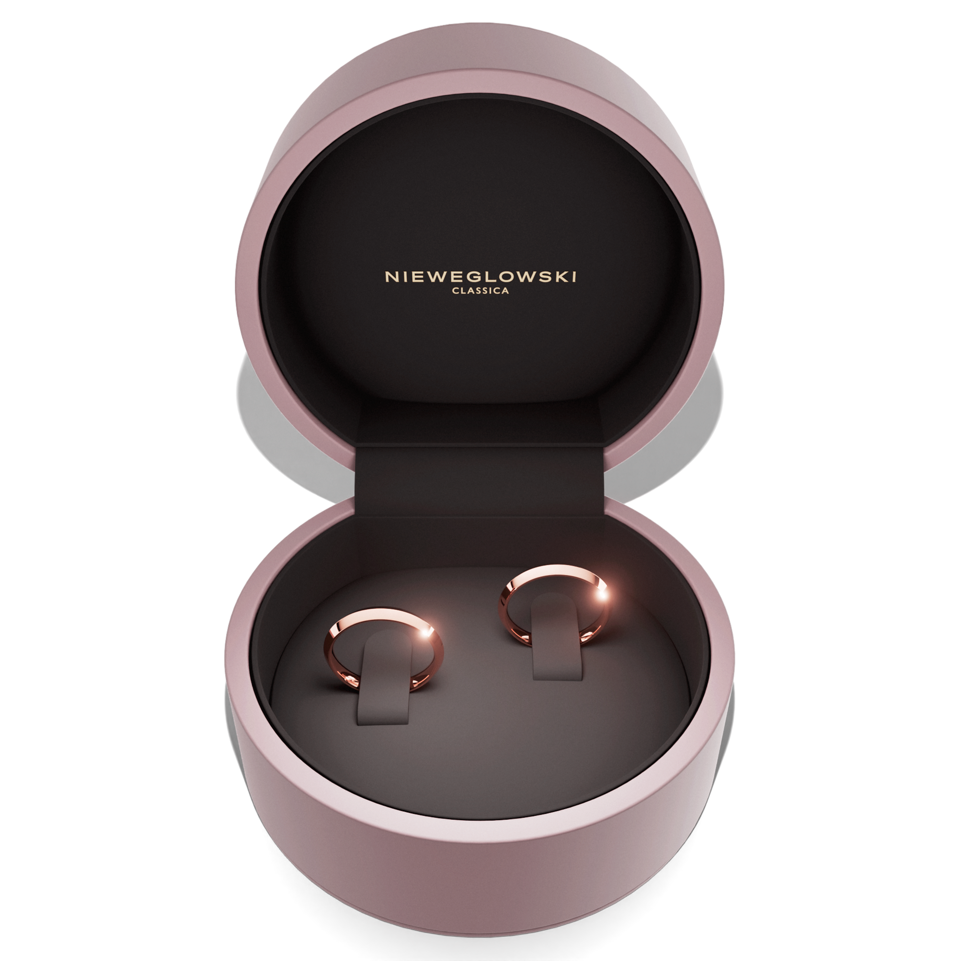 obraczki slubne bevel 3 mm z rozowego zlota 06 