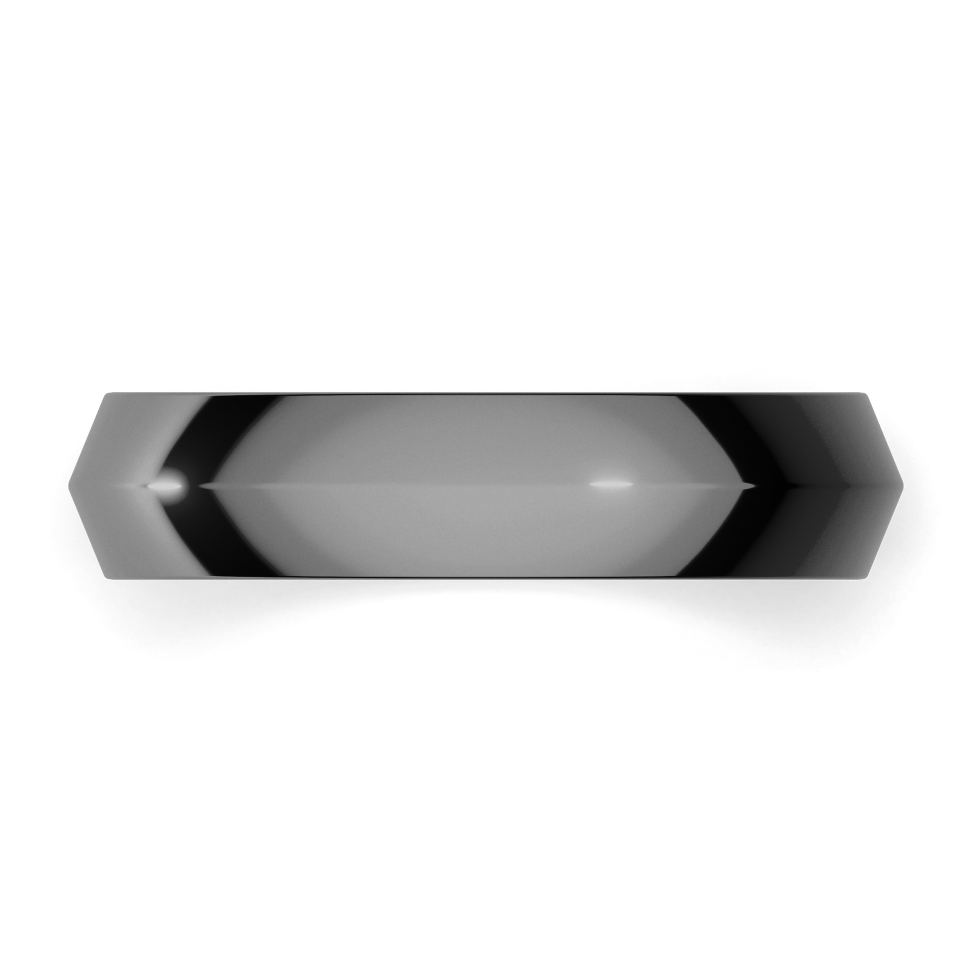 Obraczki slubne bevel 4 5 mm z czarnego zlota 04
