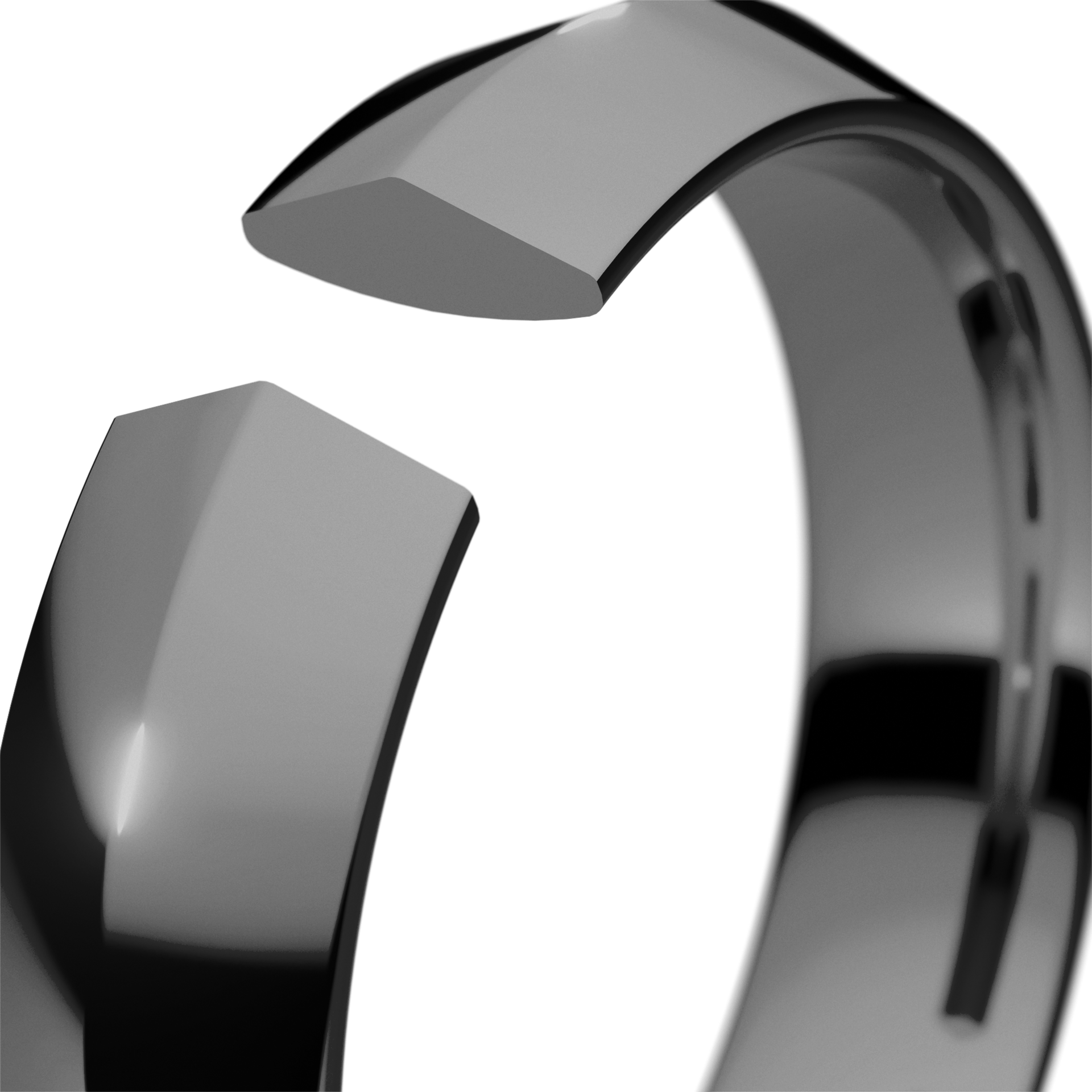 Obraczki slubne bevel 4 5 mm z czarnego zlota 05