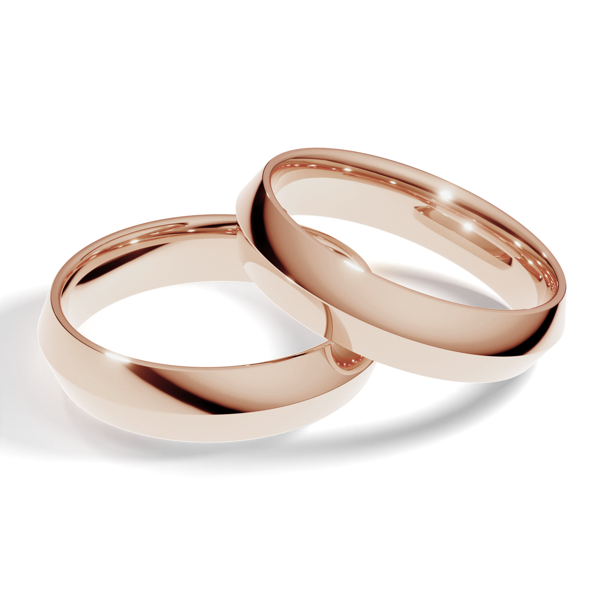 Obrączki ślubne Classica z różowego złota 4,5 mm