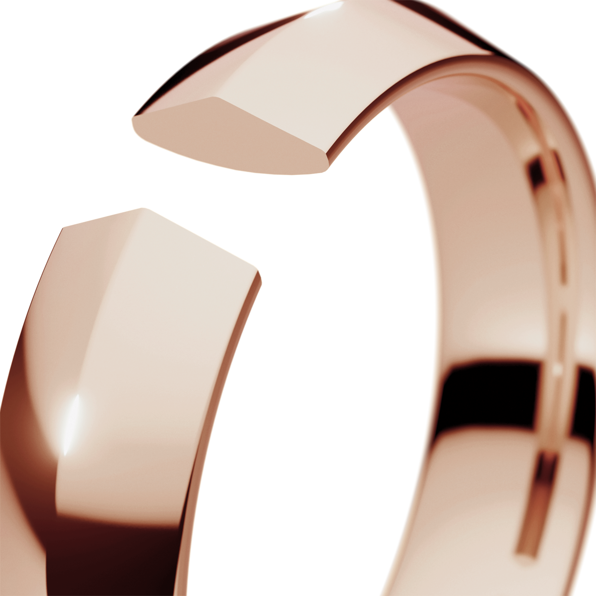 Obraczki slubne bevel 4 5 mm z rozowego zlota 05
