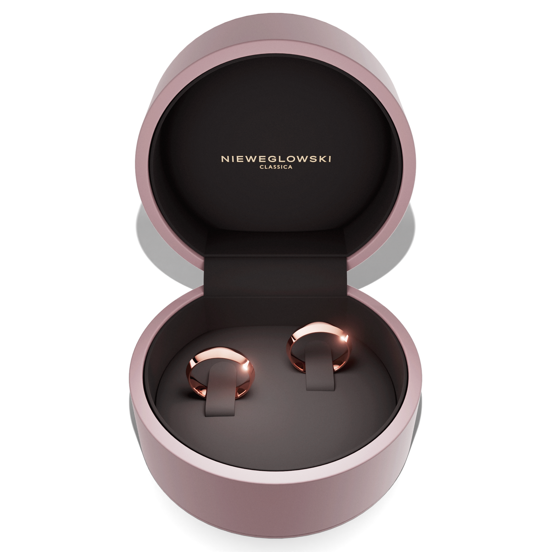 obraczki slubne bevel 4 5 mm z rozowego zlota 06 