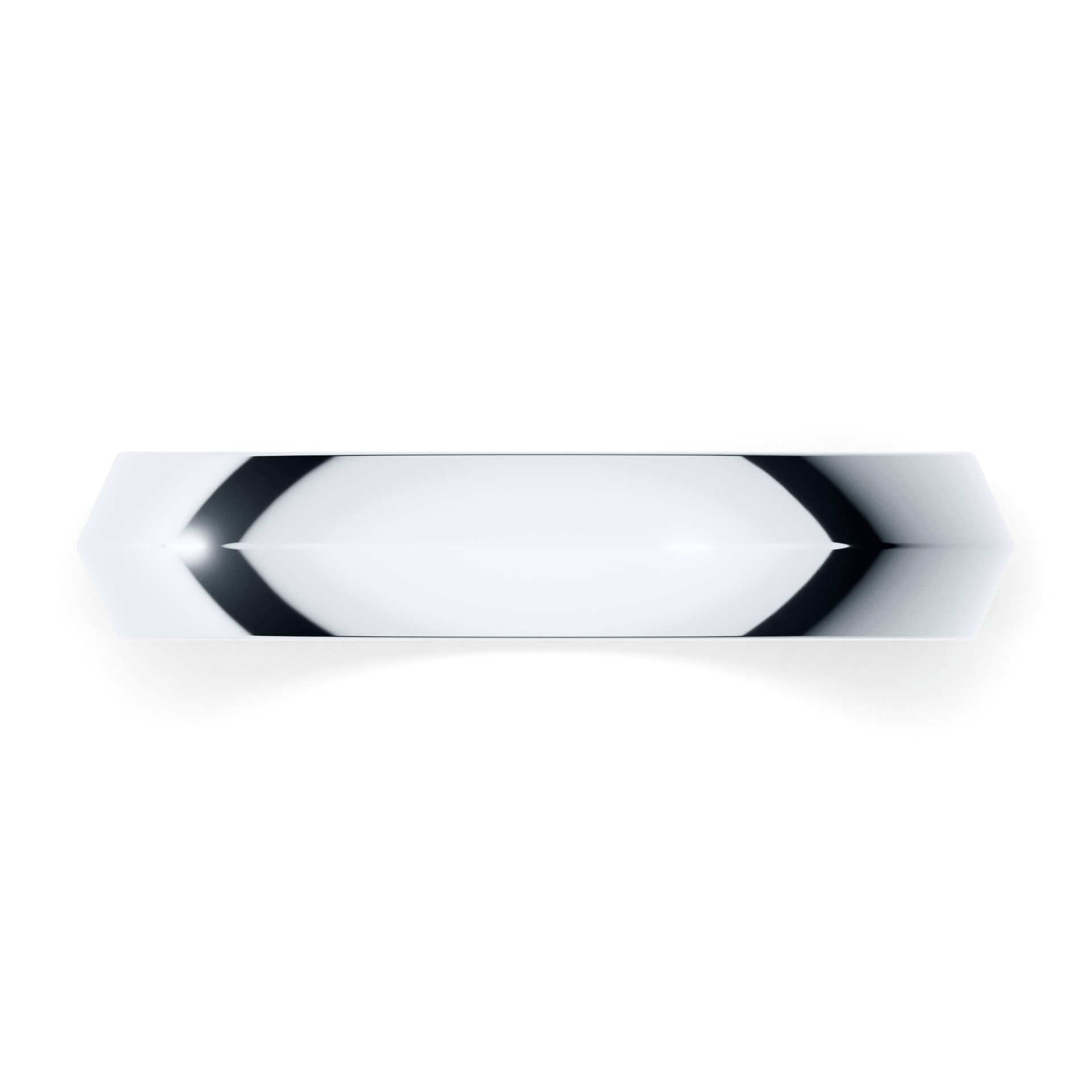 Obraczki slubne bevel 4 mm z bialego zlota 04