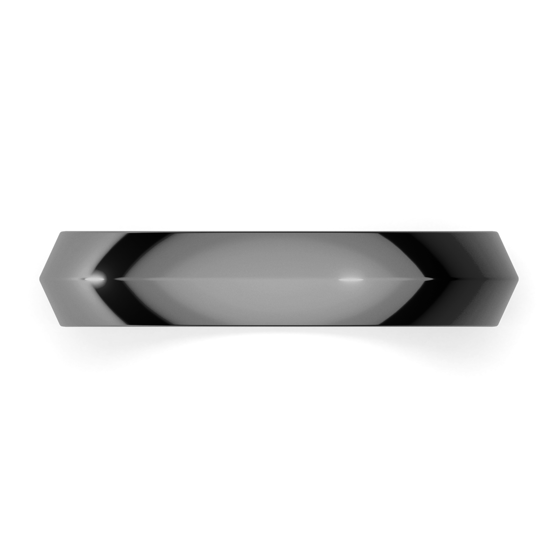 Obraczki slubne bevel 4 mm z czarnego zlota 04