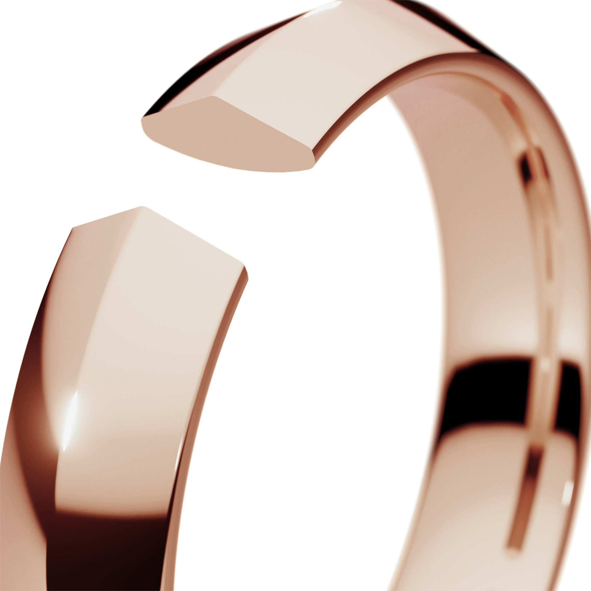 Obraczki slubne bevel 4 mm z rozowego zlota 05