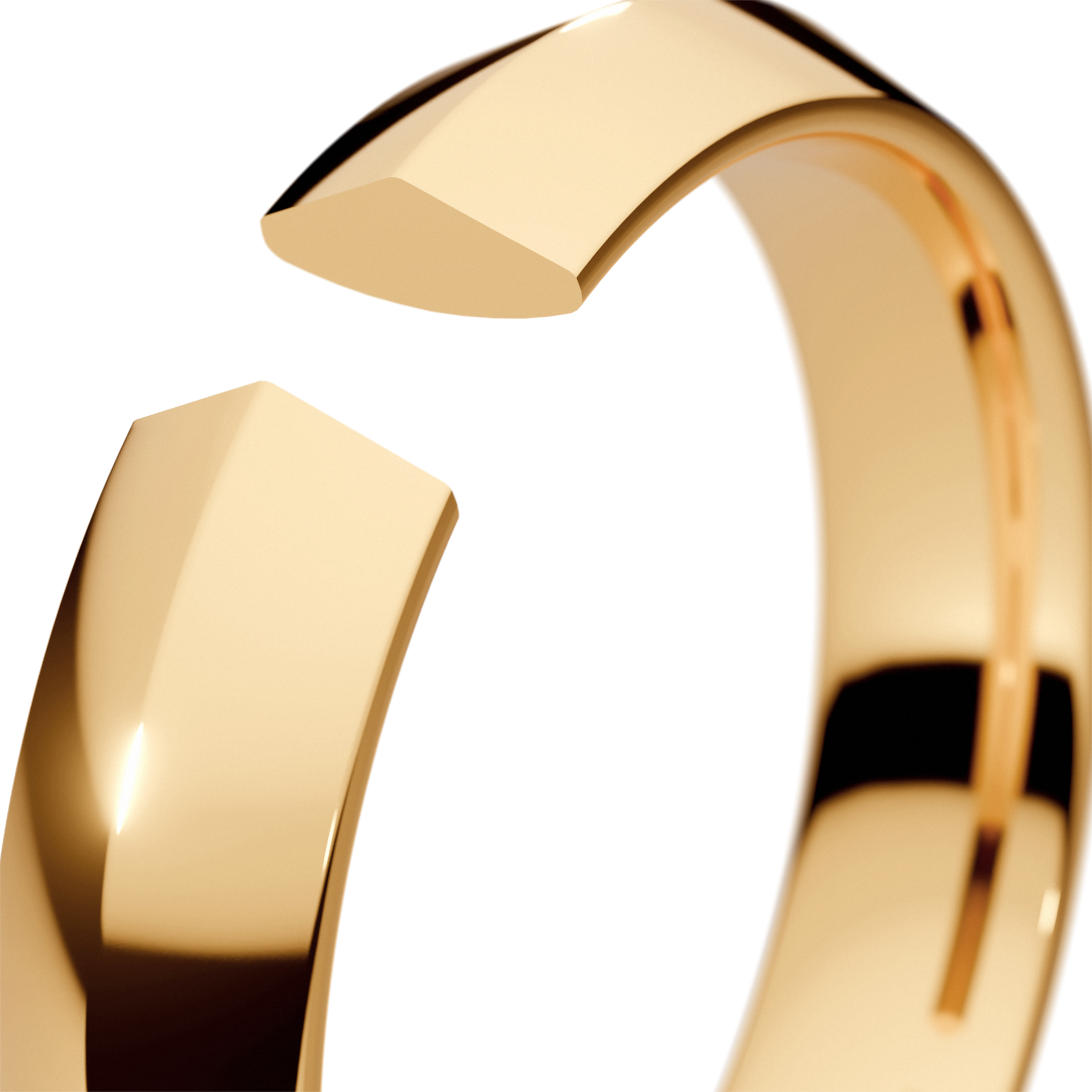 Obraczki slubne bevel 4 mm z zoltego zlota 05