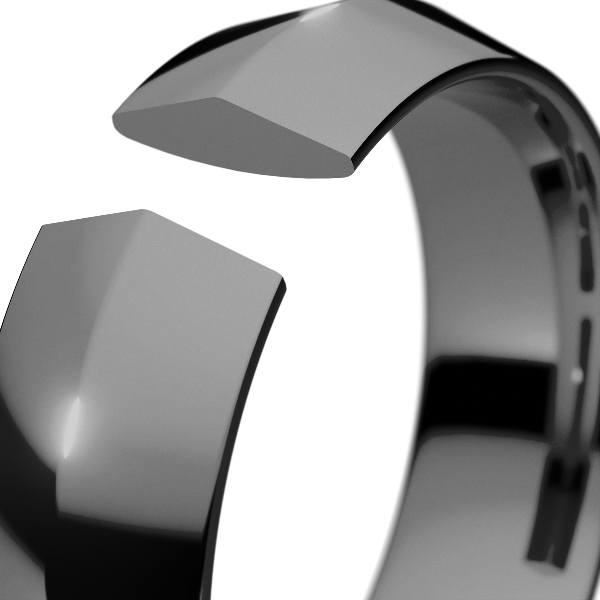 Obraczki slubne bevel 5 5 mm z czarnego zlota 05