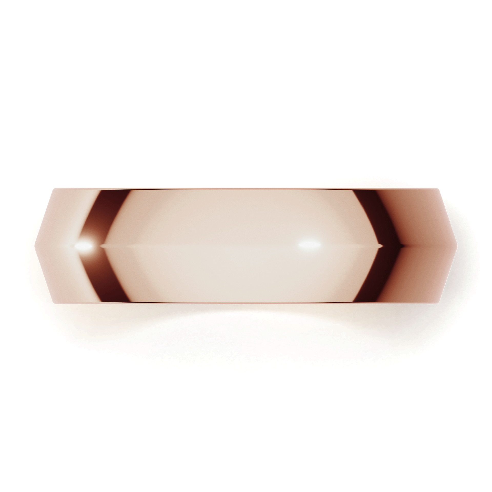 Obraczki slubne bevel 5 5 mm z rozowego zlota 04