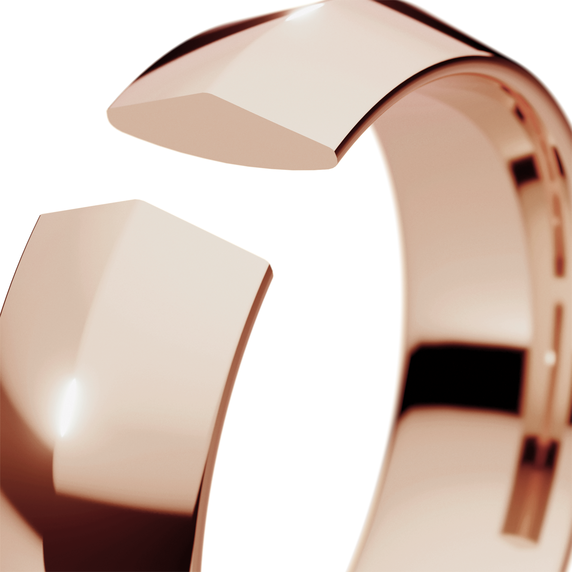 Obraczki slubne bevel 5 5 mm z rozowego zlota 05