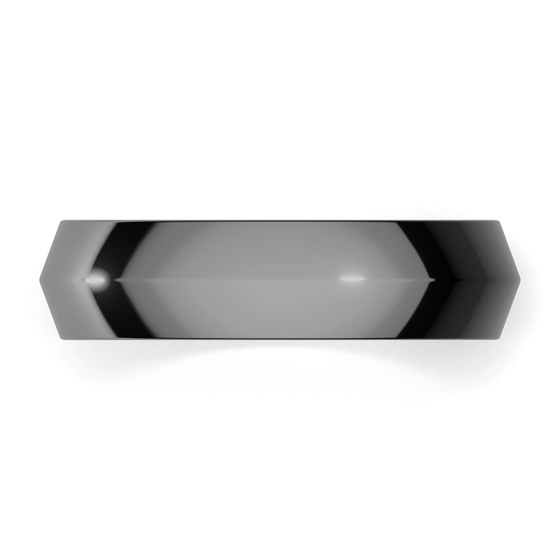 Obraczki slubne bevel 5 mm z czarnego zlota 04