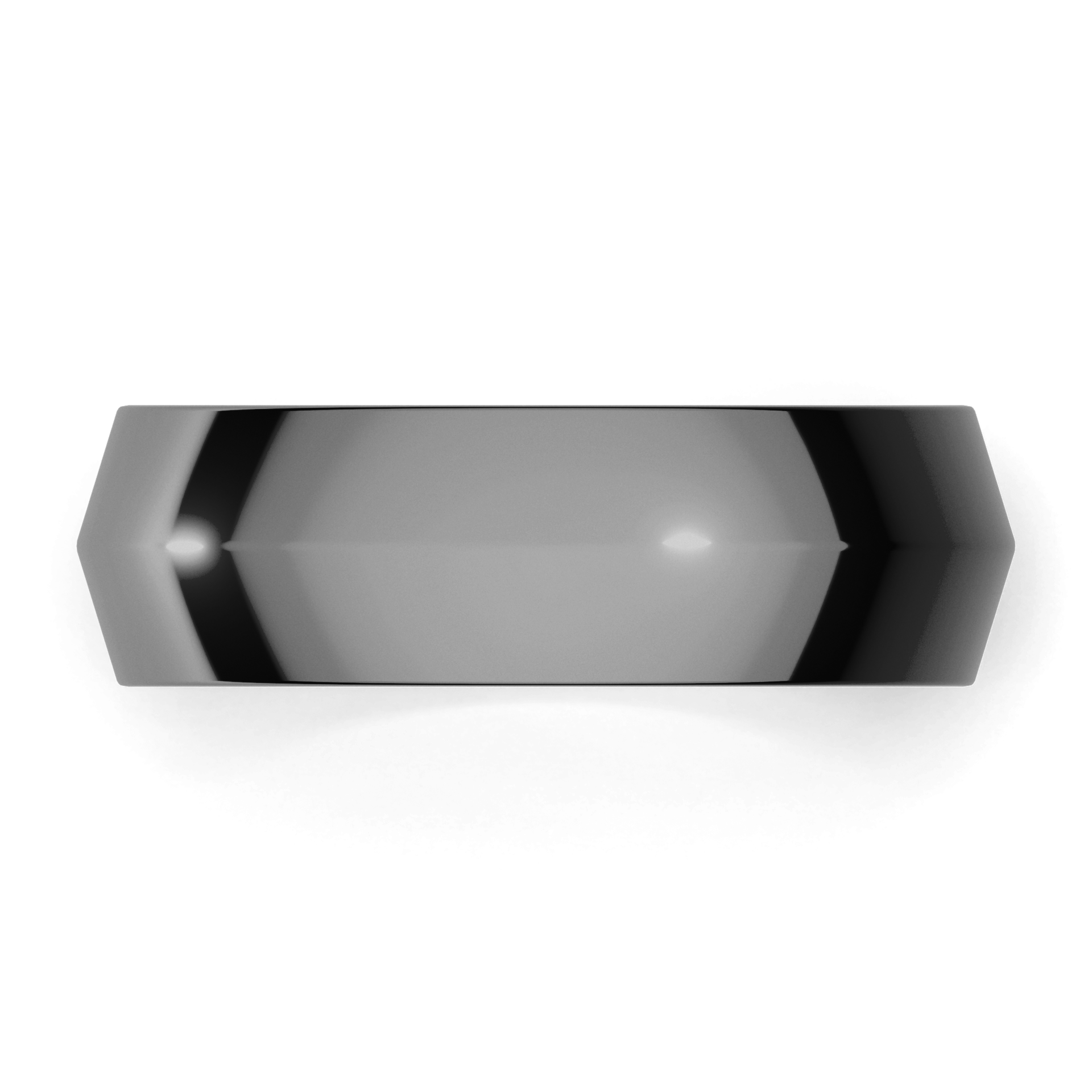 Obraczki slubne bevel 6 mm z czarnego zlota 04