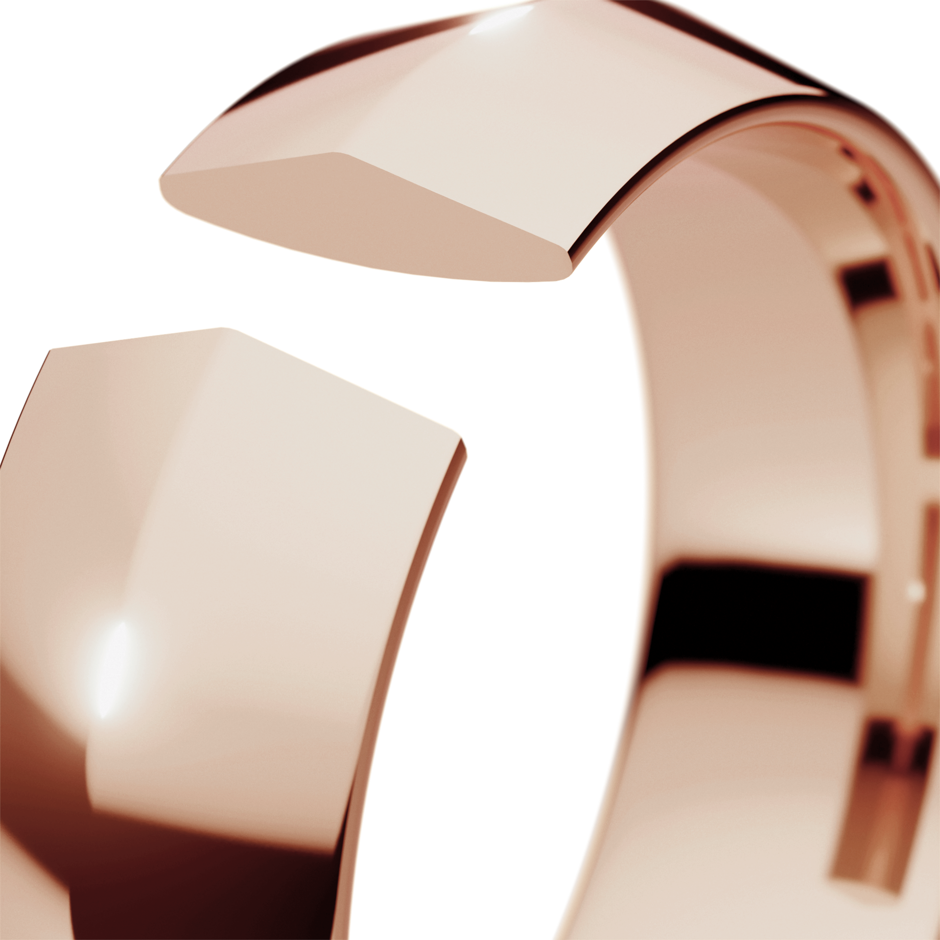 Obraczki slubne bevel 6 mm z rozowego zlota 05