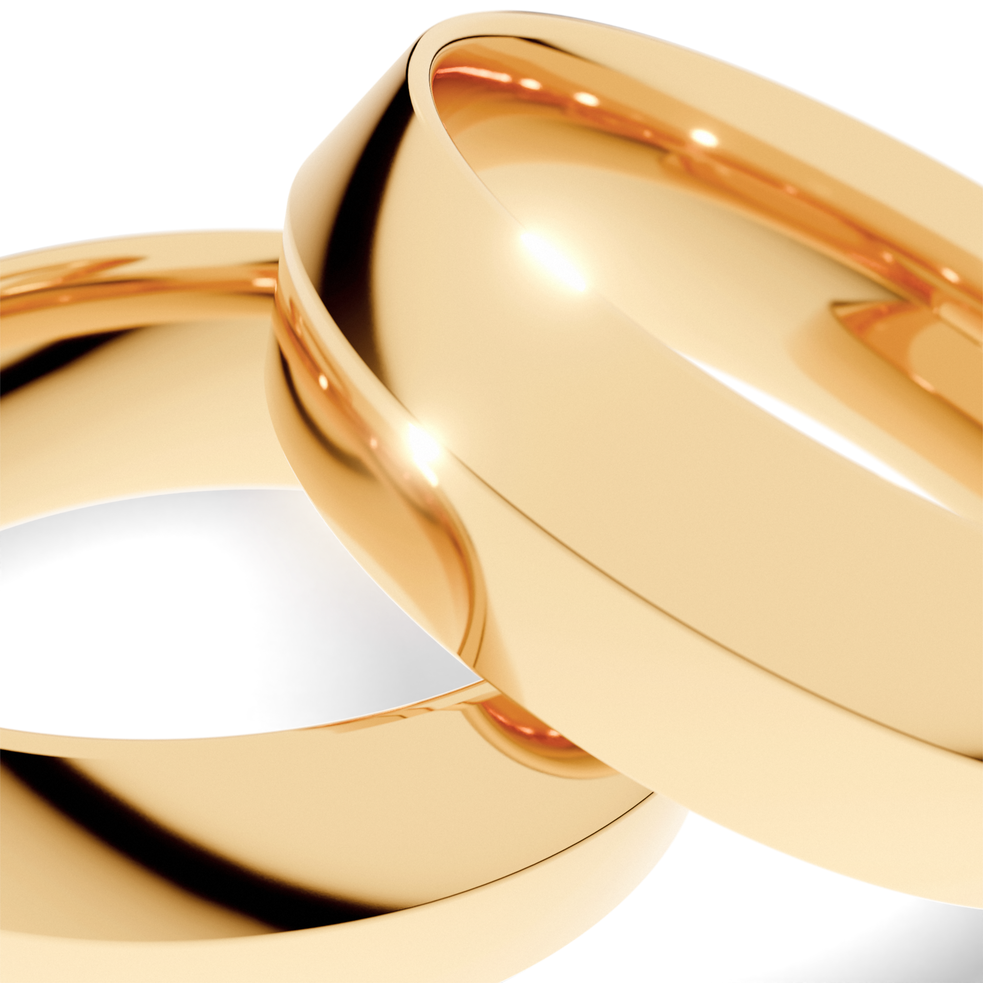Obrączki ślubne Classica z żółtego złota 6 mm