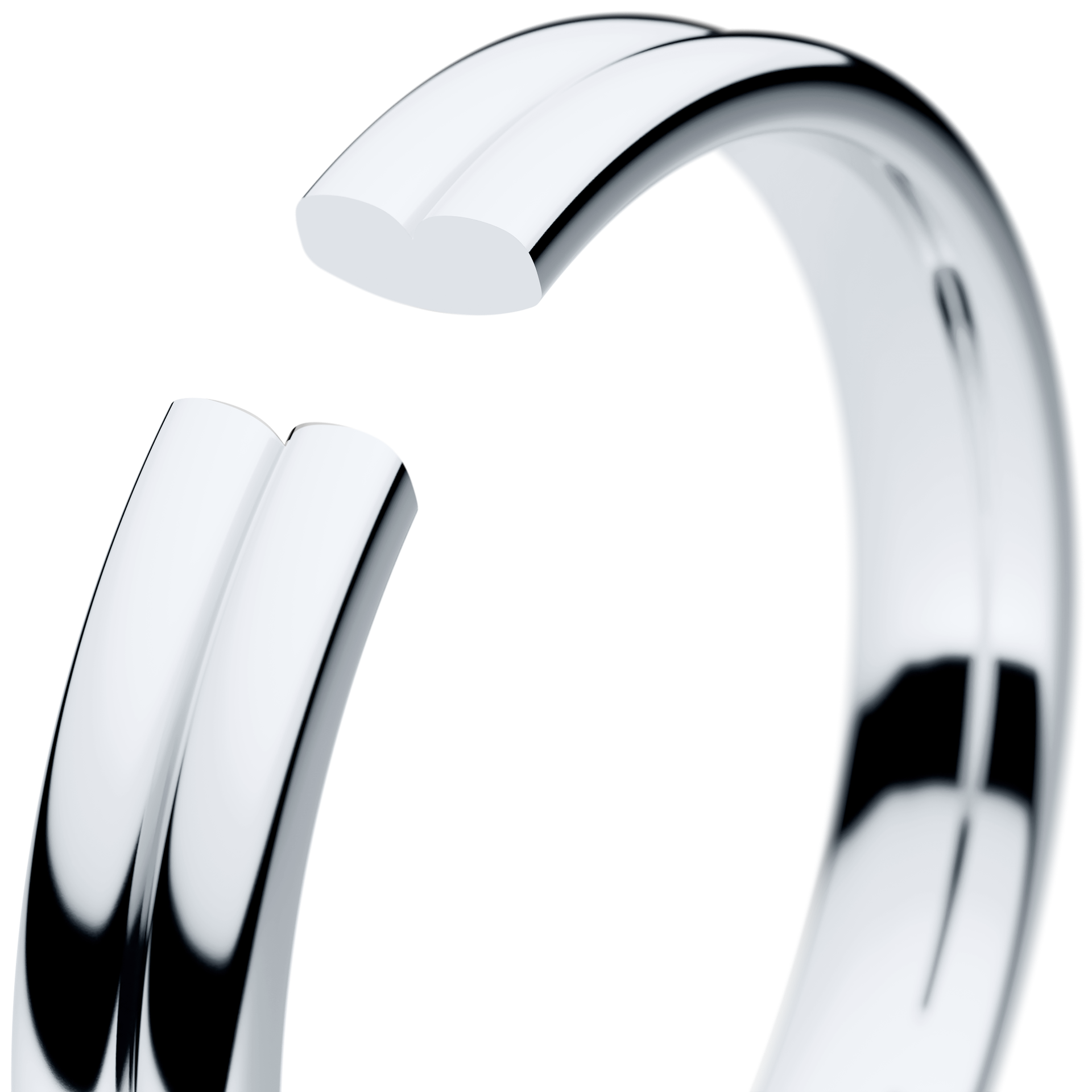 Obraczki slubne modern 1 3 mm z bialego zlota 05