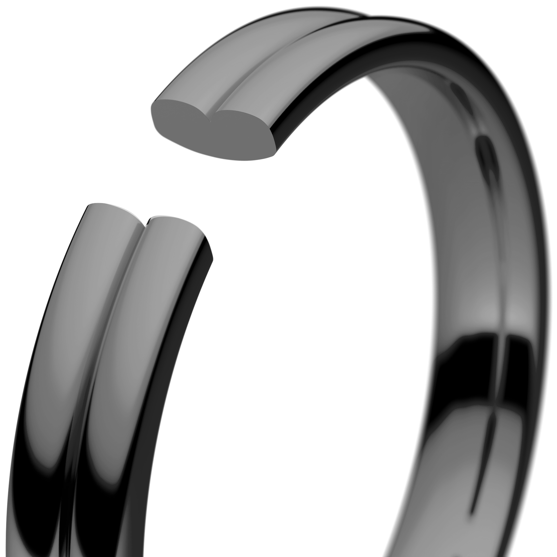 Obraczki slubne modern 1 3 mm z czarnego zlota 05