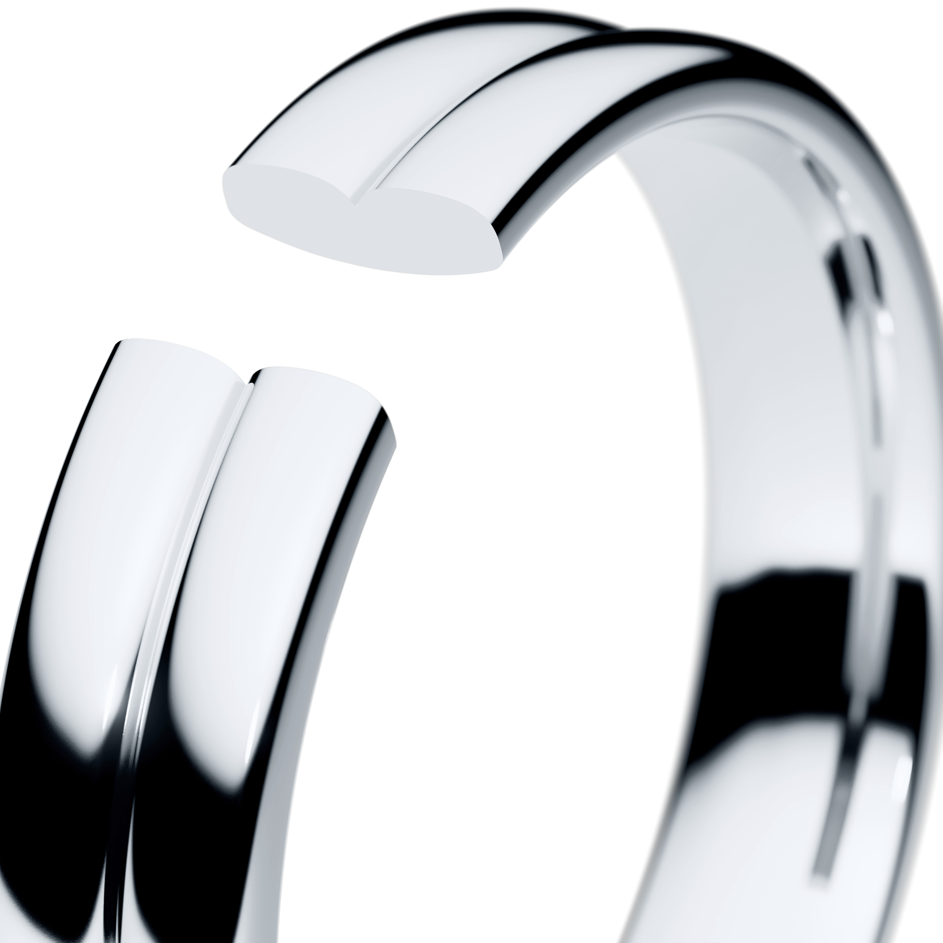 Obraczki slubne modern 1 4 mm z bialego zlota 05