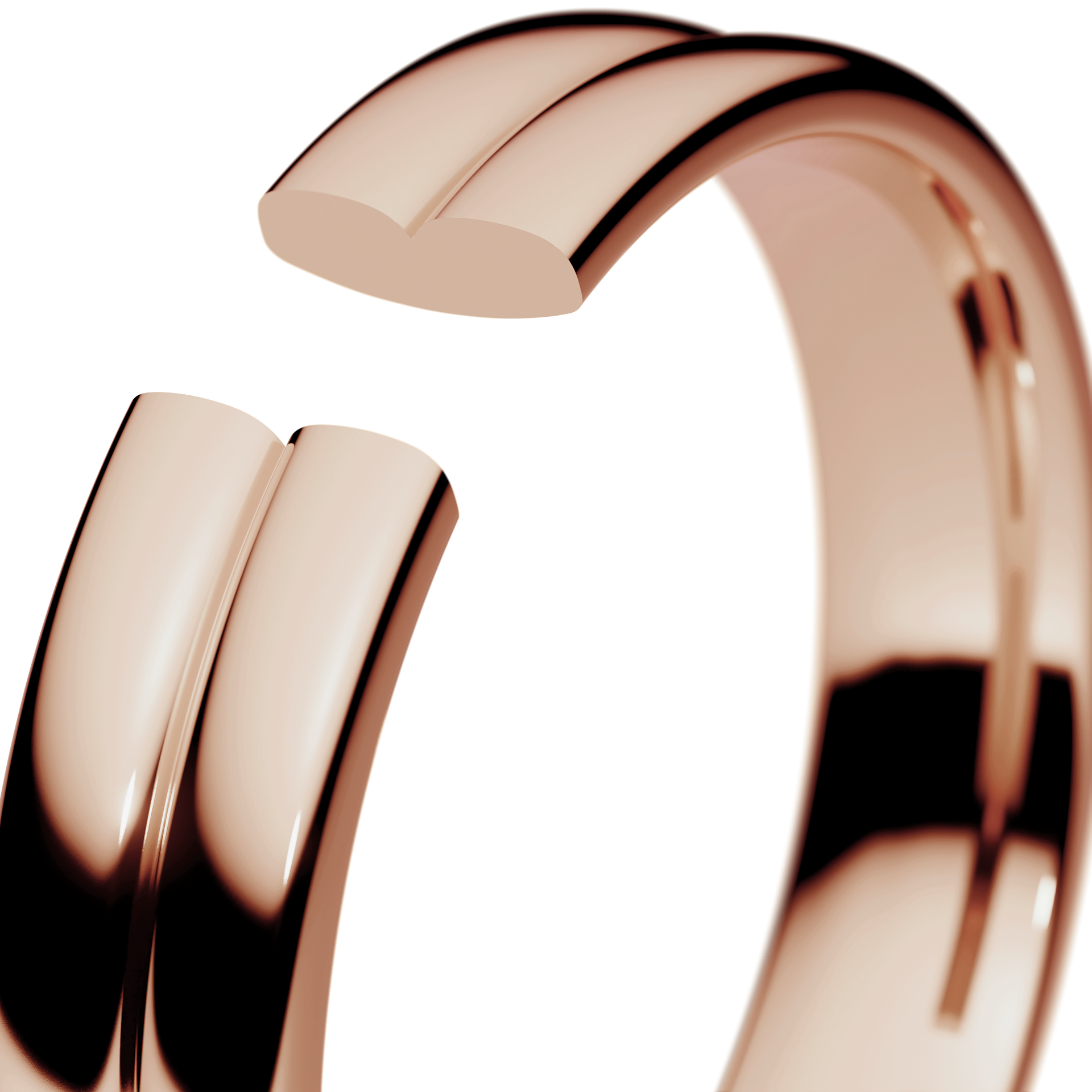Obraczki slubne modern 1 4 mm z rozowego zlota 05