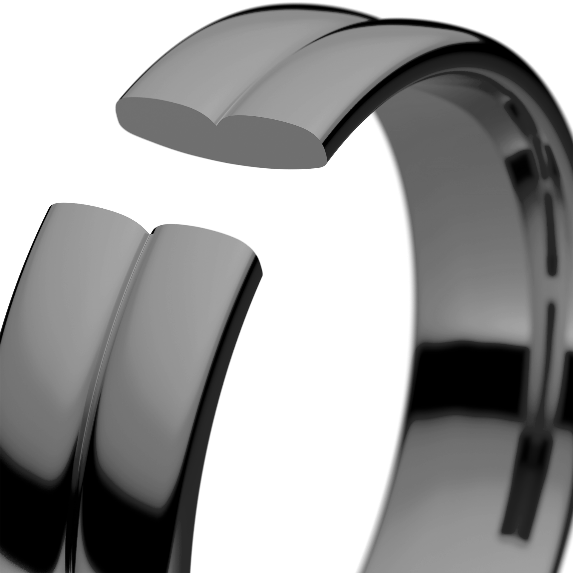 Obraczki slubne modern 1 5 mm z czarnego zlota 05