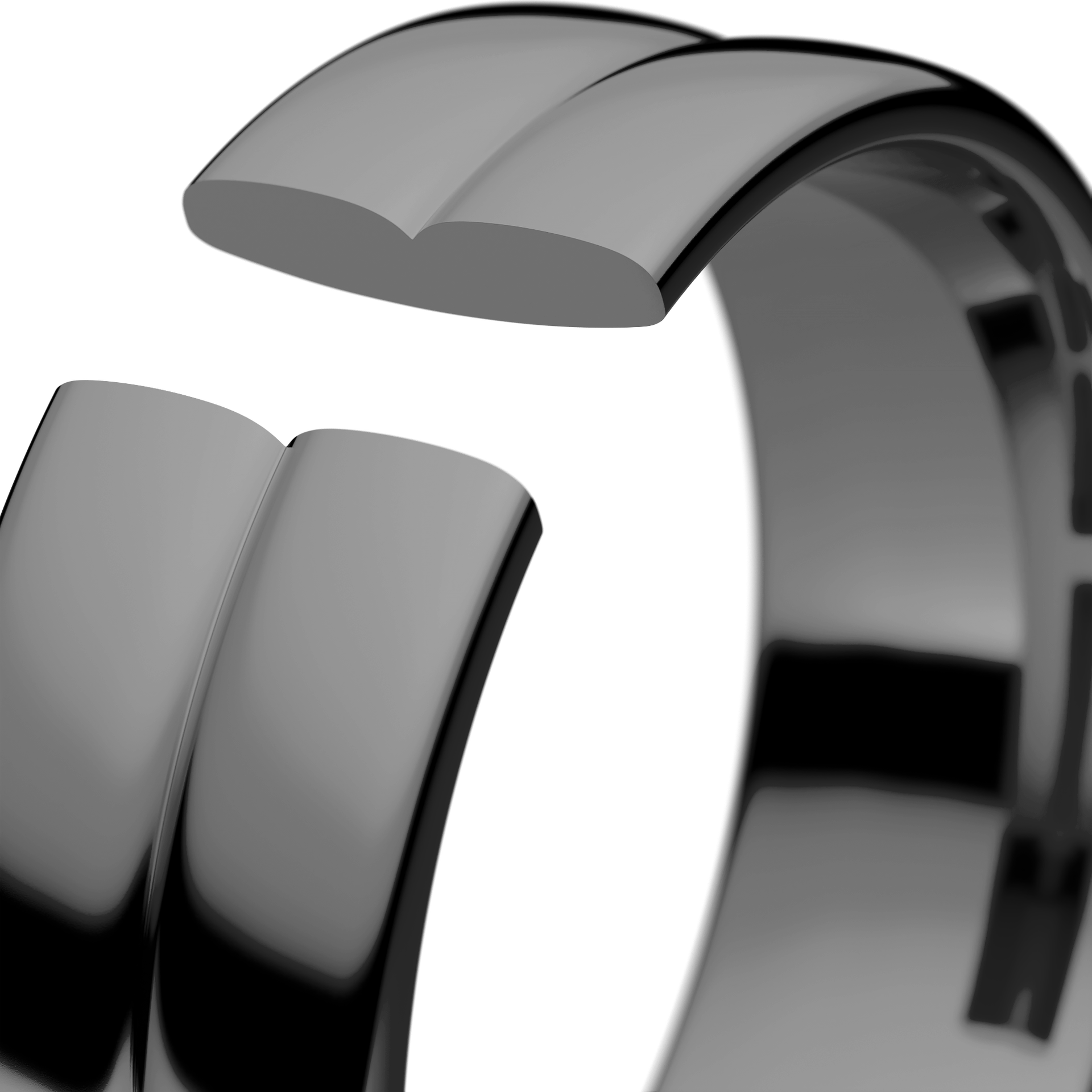 Obraczki slubne modern 1 6 mm z czarnego zlota 05