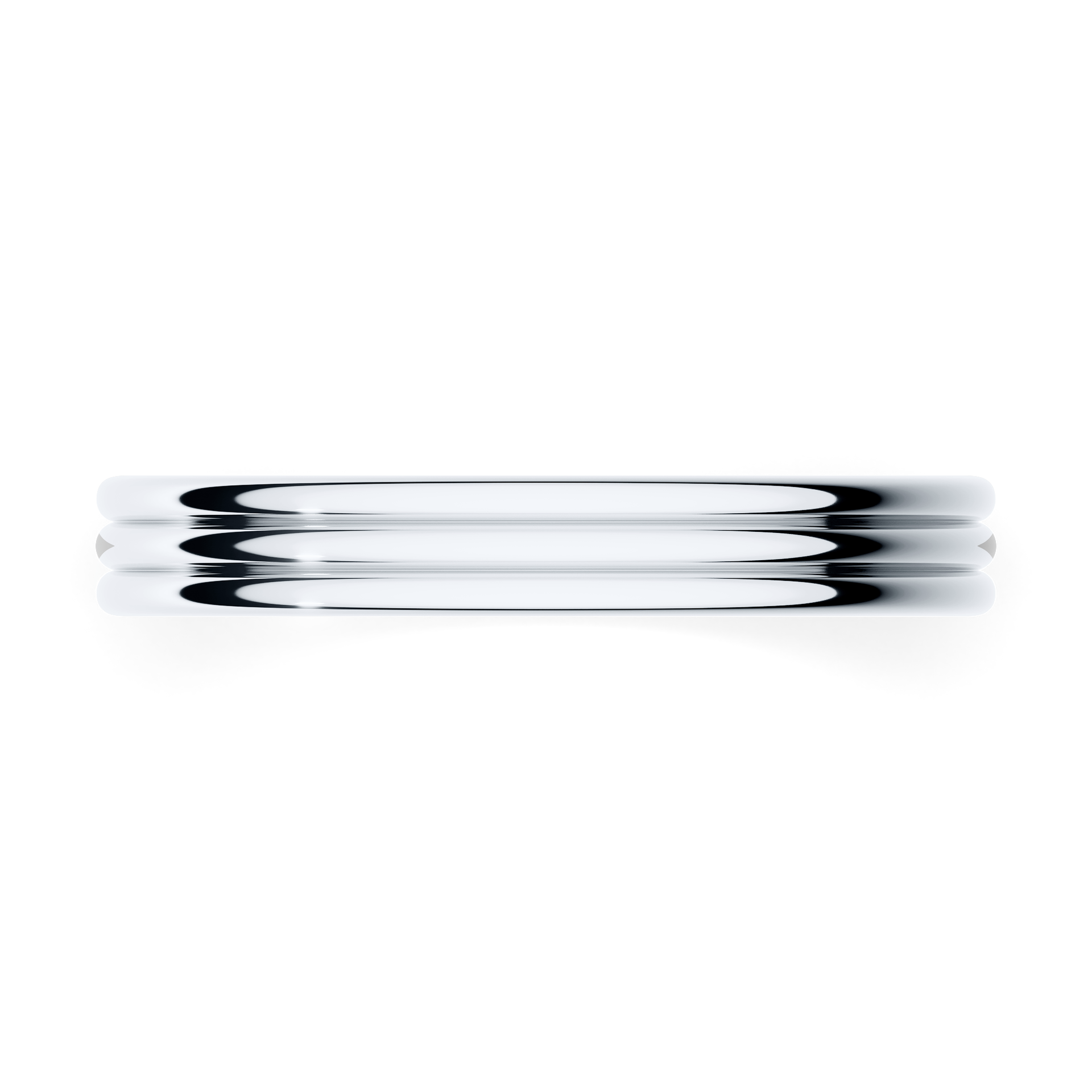 Obraczki slubne modern 2 3 mm z bialego zlota 04