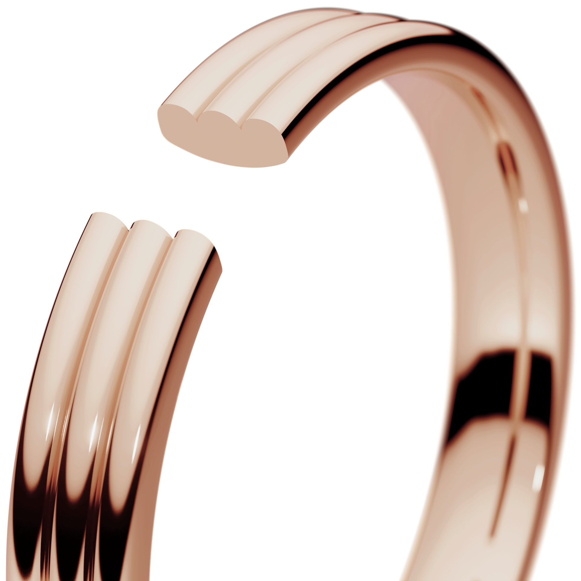 Obraczki slubne modern 2 3 mm z rozowego zlota 05