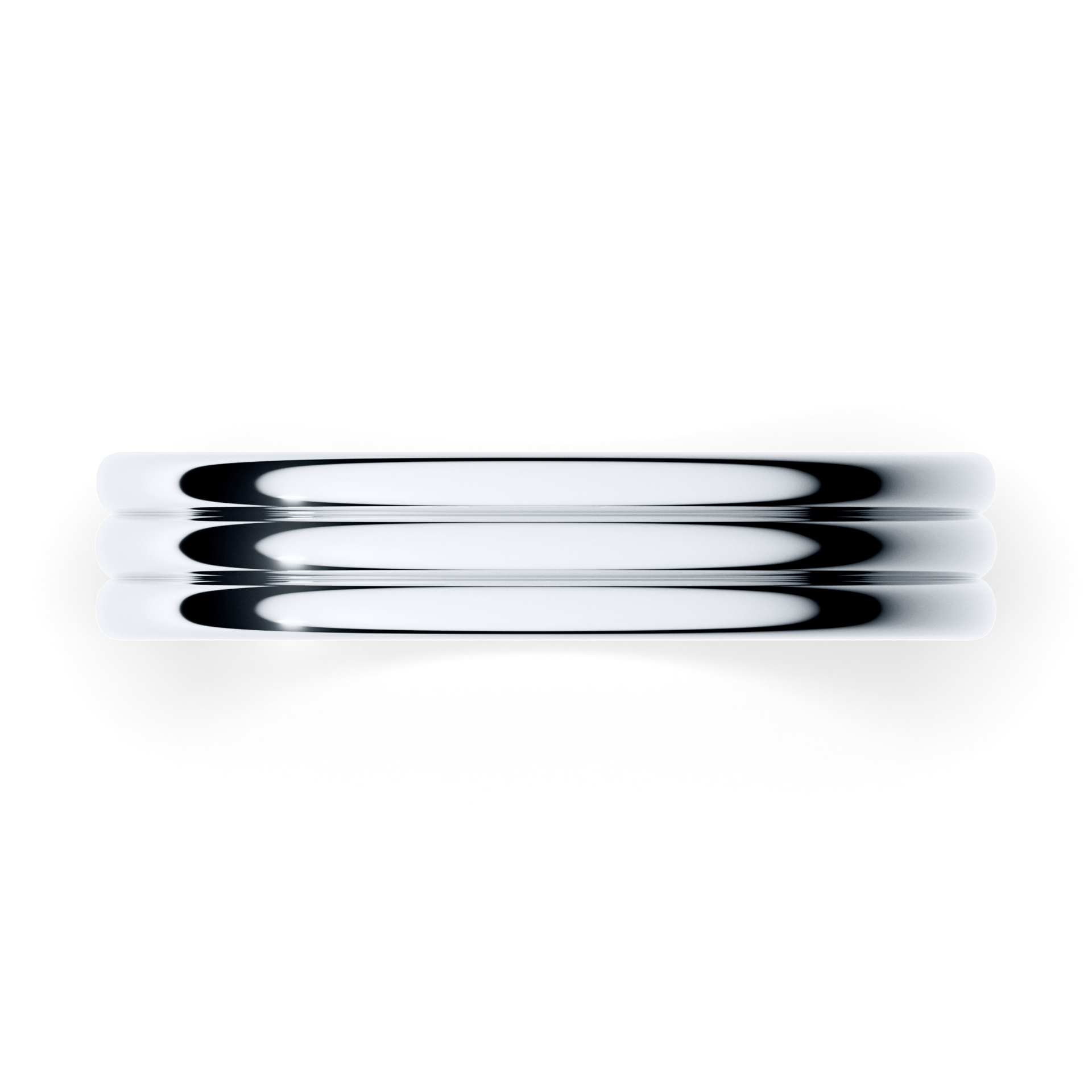 Obraczki slubne modern 2 4 mm z bialego zlota 04
