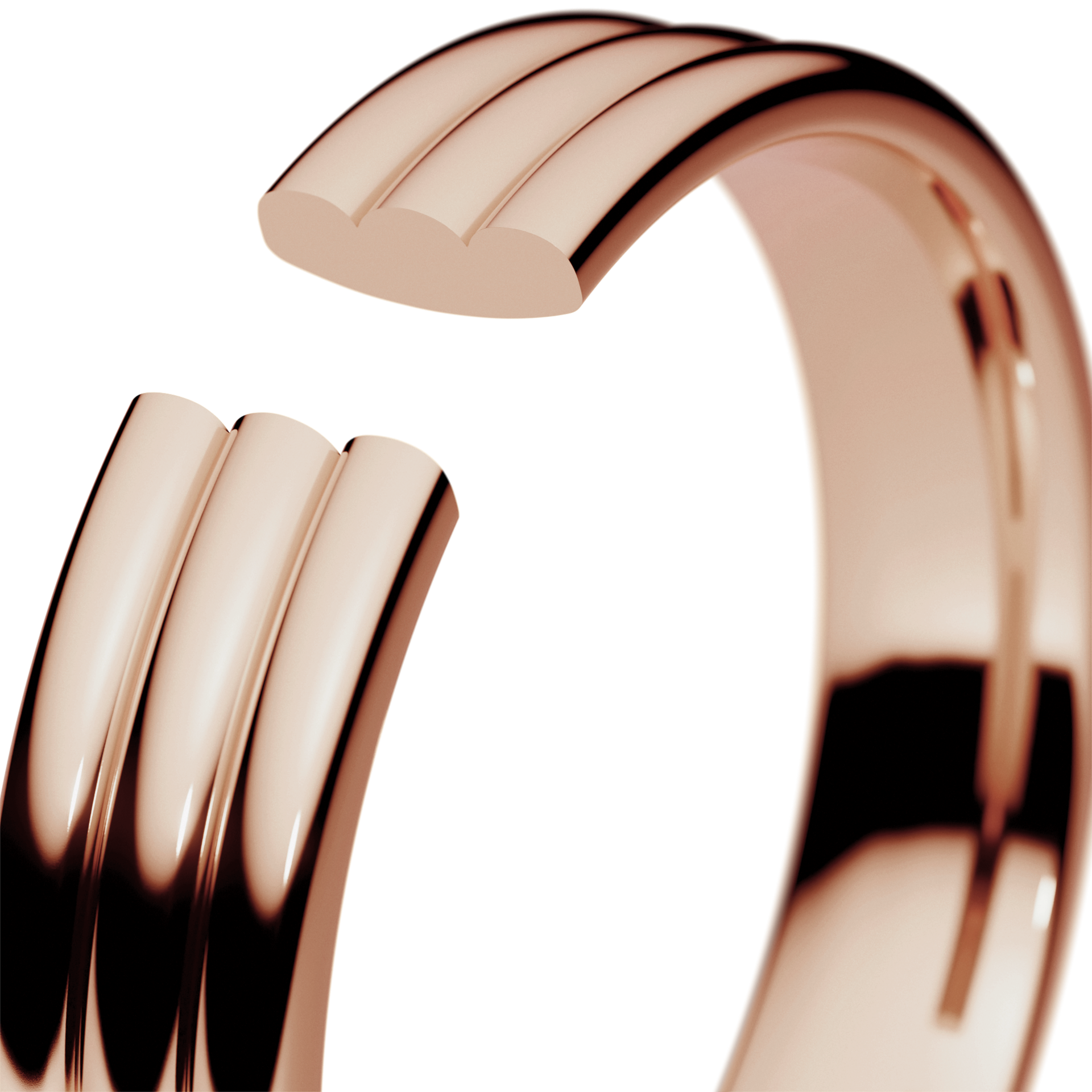 Obraczki slubne modern 2 4 mm z rozowego zlota 05