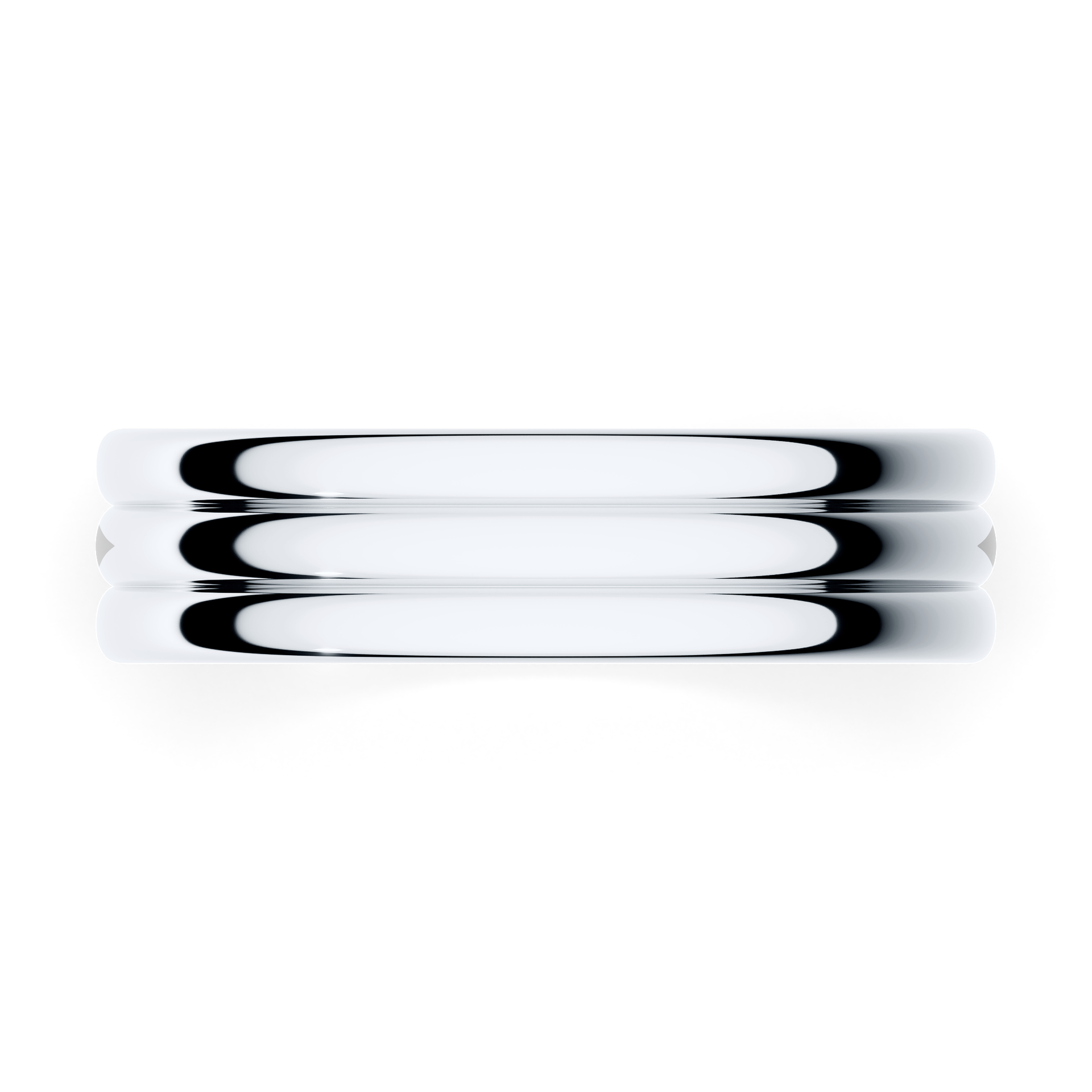 Obraczki slubne modern 2 5 mm z bialego zlota 04